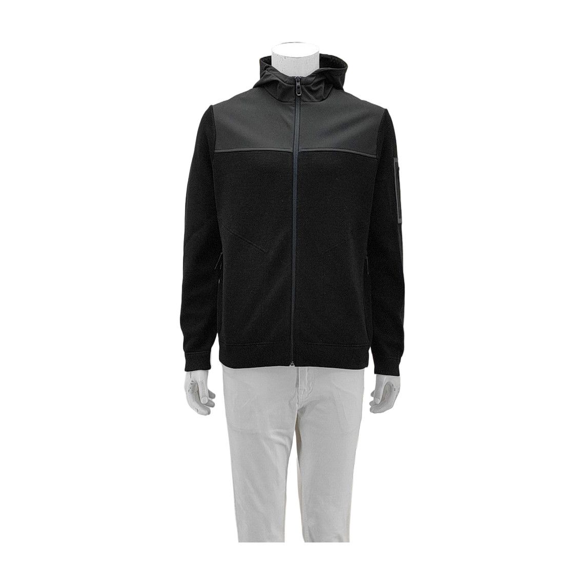 Hugo Boss HUGO BOSS Viscose Blend Hooded Jacket US M Size US M / EU 48-50 / 2 - 1 Thumbnail