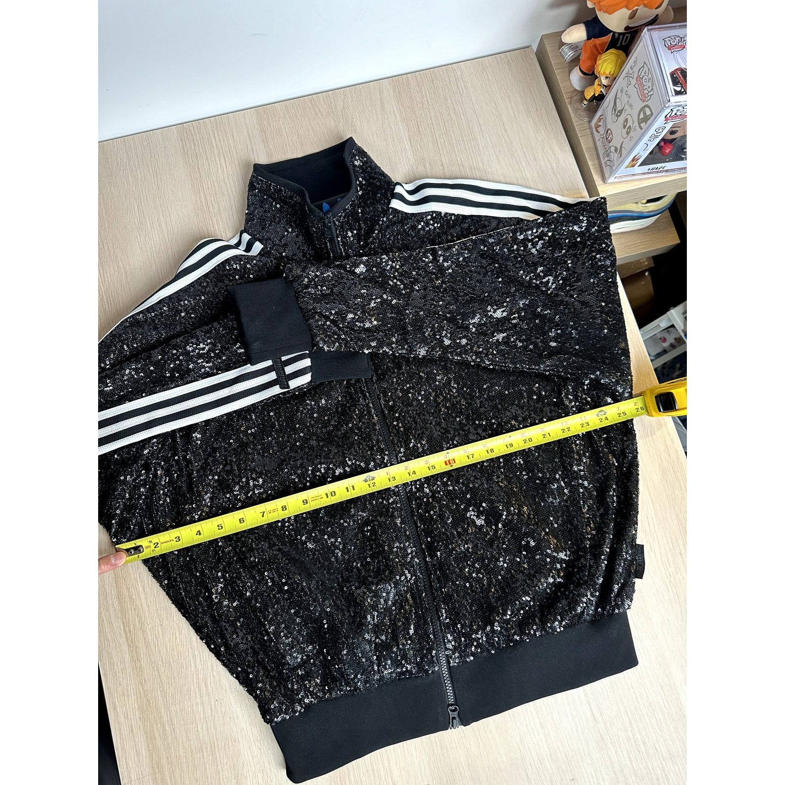 Adidas RARE! adidas Sequin Track Jacket 'Black' IA2461 - Size S Size S / US 4 / IT 40 - 3 Thumbnail