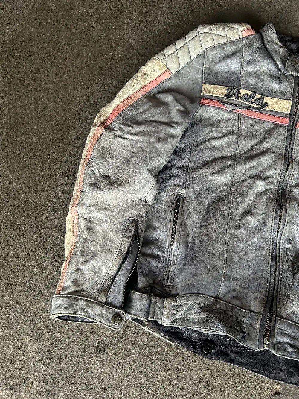 Hysteric Glamour VINTAGE MARLBORO FERRARI STYLE WASHED RACING LEATHER JACKET Size US M / EU 48-50 / 2 - 2 Thumbnail