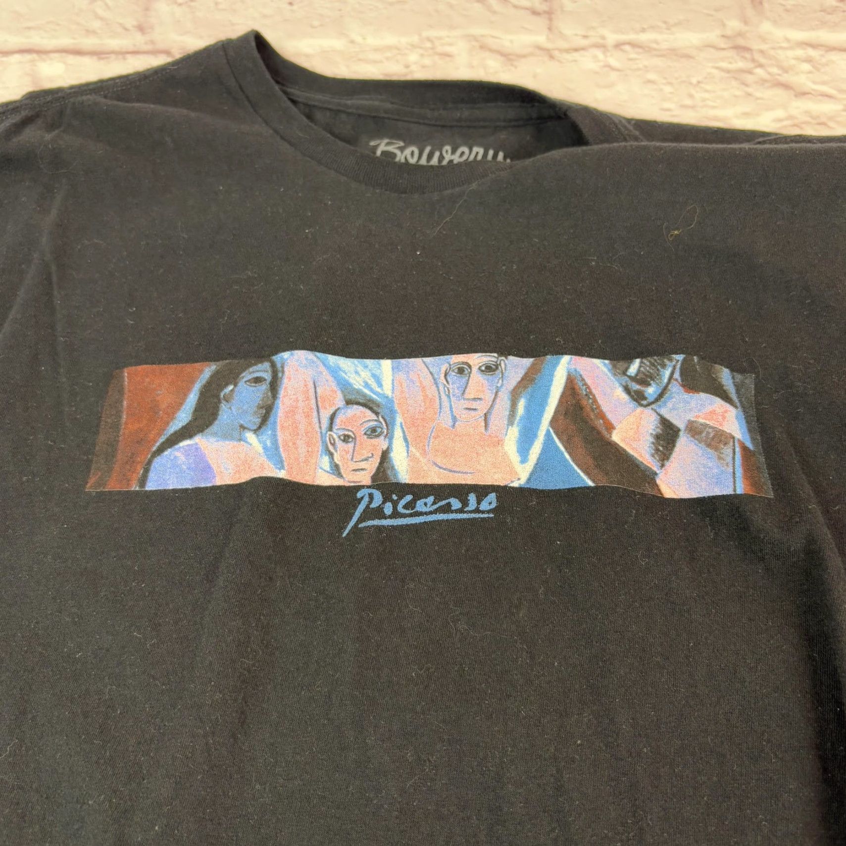 Vintage Pablo Picasso Shirt Mens XL Black Bowery Supply Cubist Graphic Art Tee Print Size US XL / EU 56 / 4 - 6 Thumbnail
