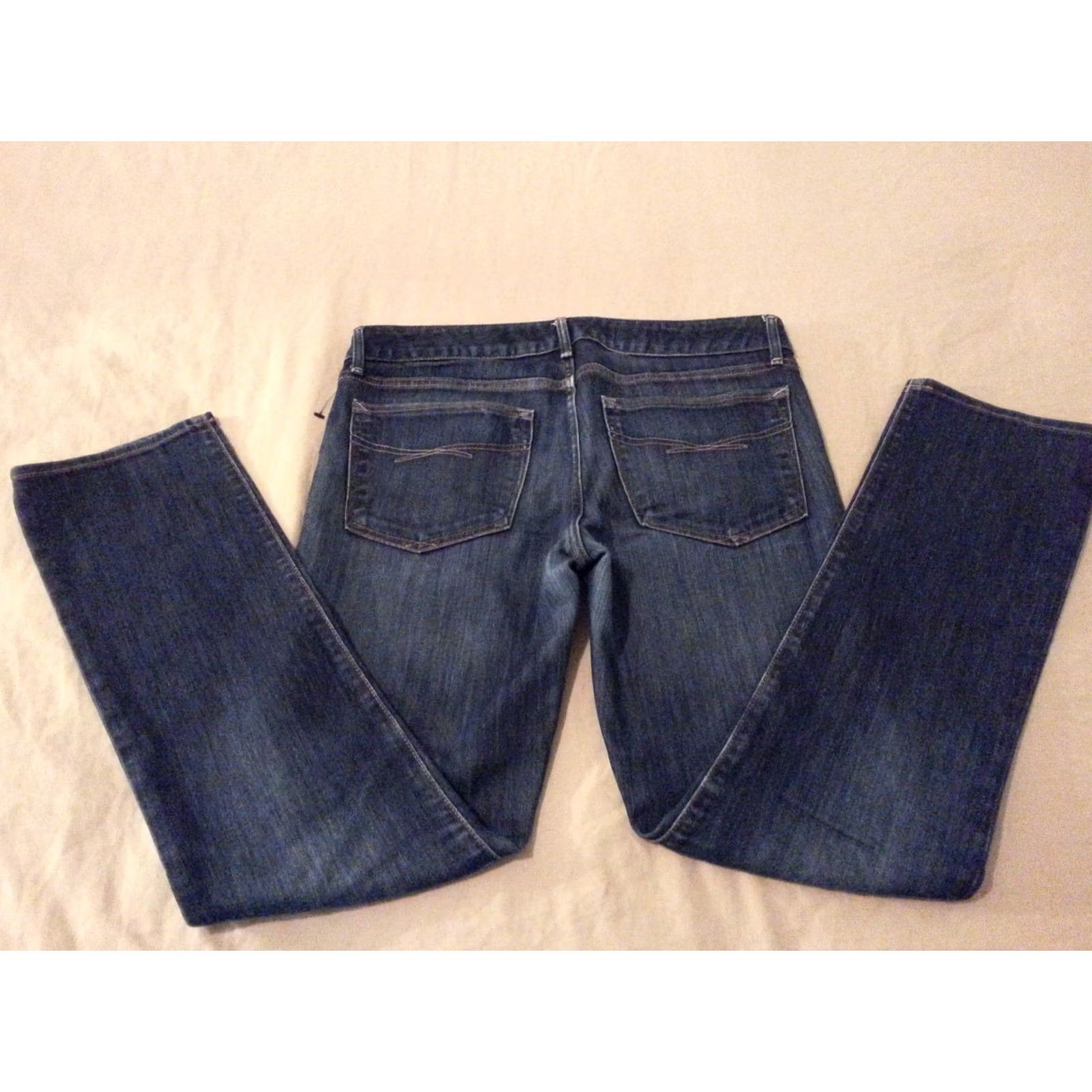 Gap Womens Gap Jeans Straight Denim 4 32x28 Pants Blue Size 27" / US 4 / IT 40 - 2 Thumbnail