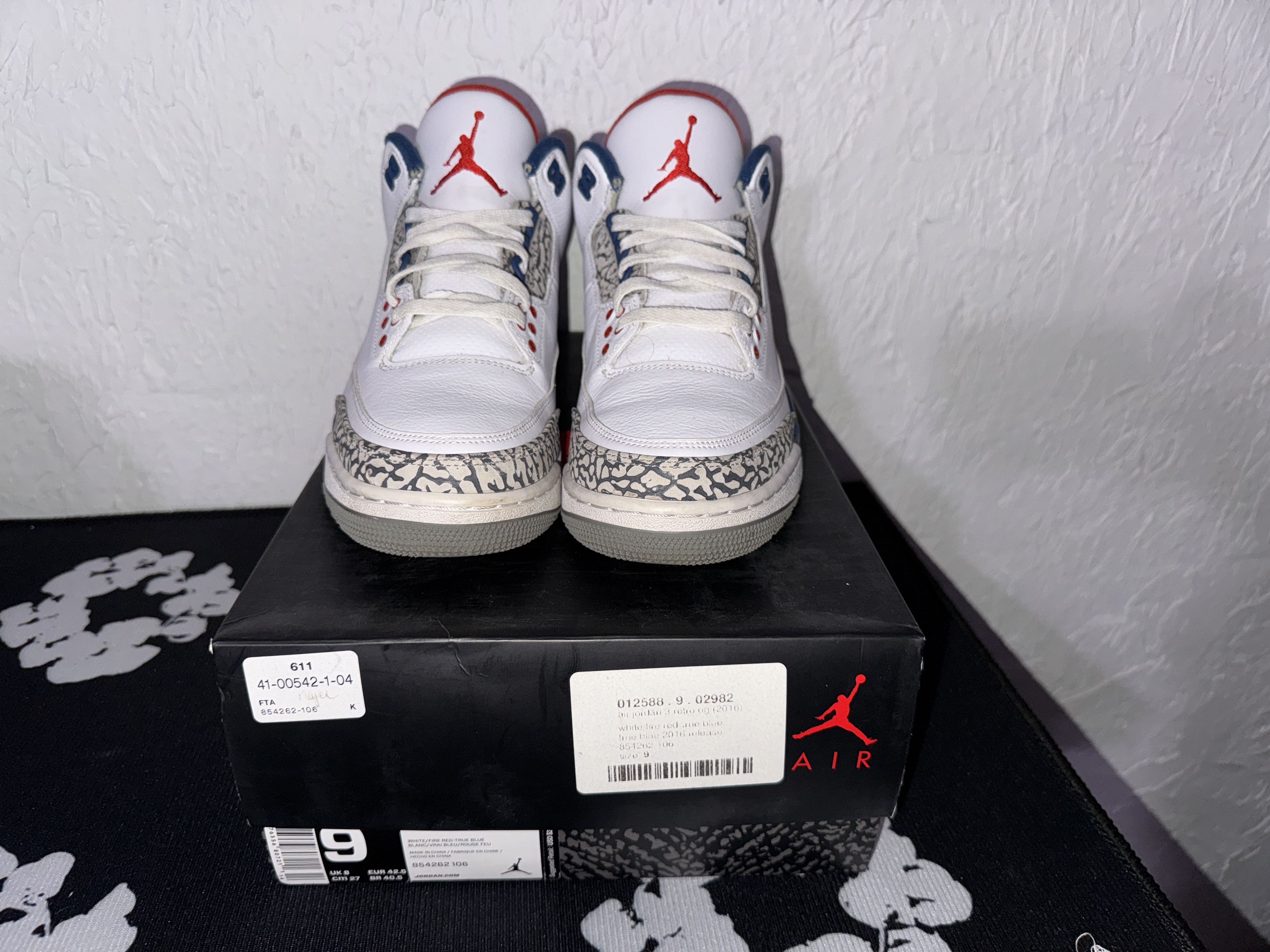 Jordan Brand × Nike US Size 9 - Nike Air Jordan 3 Retro OG Mid True Blue 2016 Size US 9 / EU 42 - 5 Thumbnail