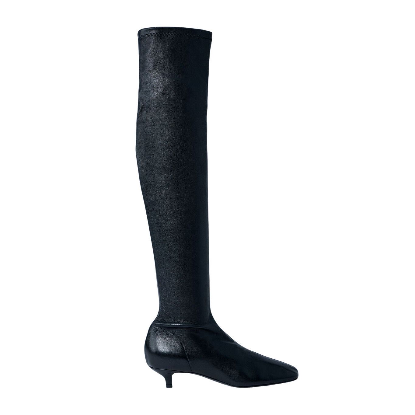 TOTEME Black Day Knee Boots New