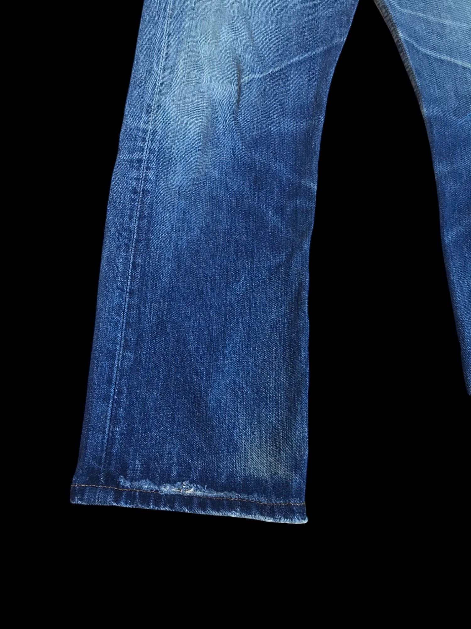 Levi's Vintage Levis 501 distressed ripped bluewash japan W30x28.5 Size US 30 / EU 46 - 4 Thumbnail
