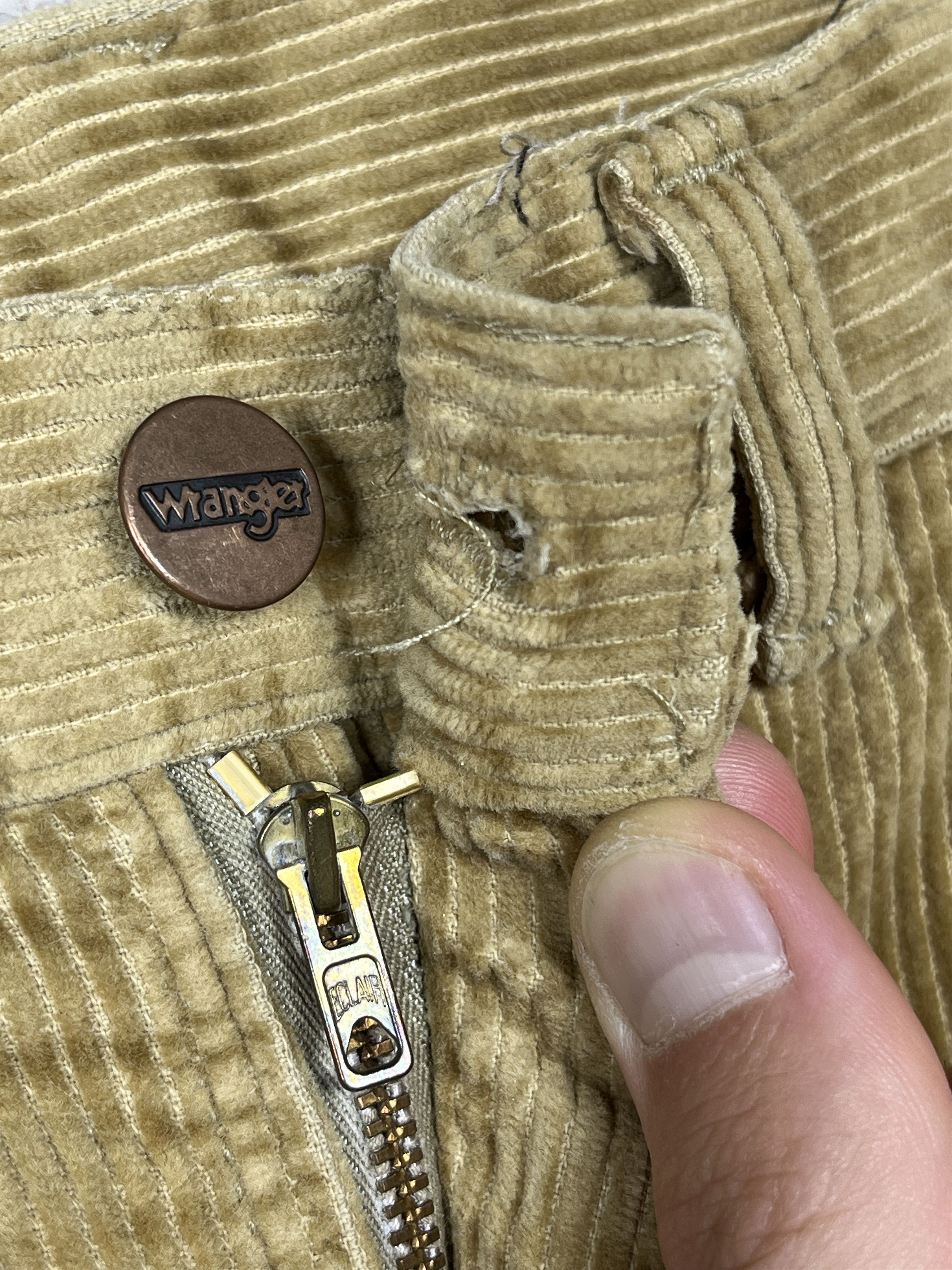 Vintage 70s 80s Wrangler Corduroy Vintage Chino Pants Eclair Zip Size US 34 / EU 50 - 10 Thumbnail