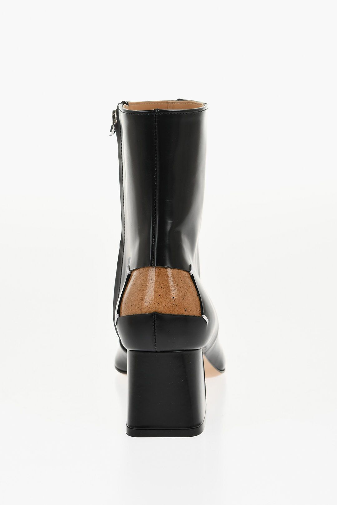 Maison Margiela og1mm1125 Brushed Leather Ankle Boots in Black Size US 9 / IT 39 - 3 Thumbnail