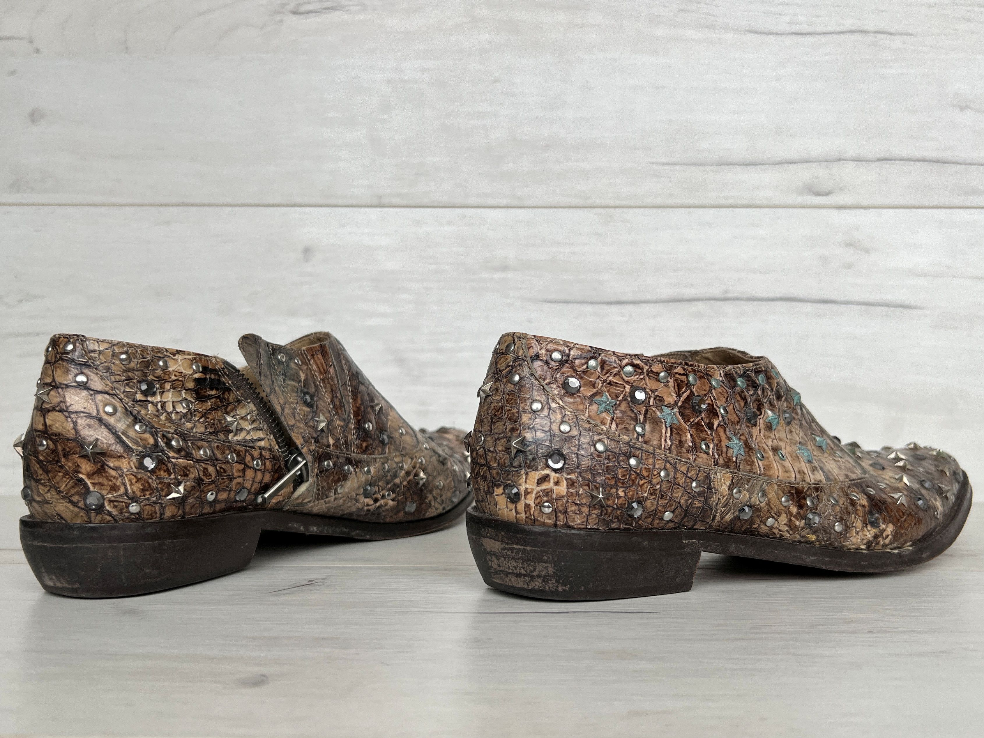 Jimmy Choo JIMMY CHOO for H&M PITON LEATHER BALLERINAS LOAFER Size US 9 / IT 39 - 3 Thumbnail