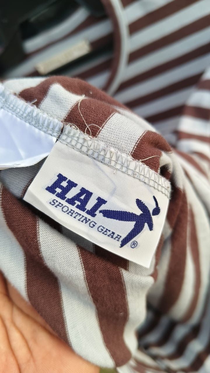 Hai Sporting Gear × Issey Miyake Vintage Hai Sporting Gear tshirt long sleeve Stripe Size L / US 10 / IT 46 - 5 Thumbnail