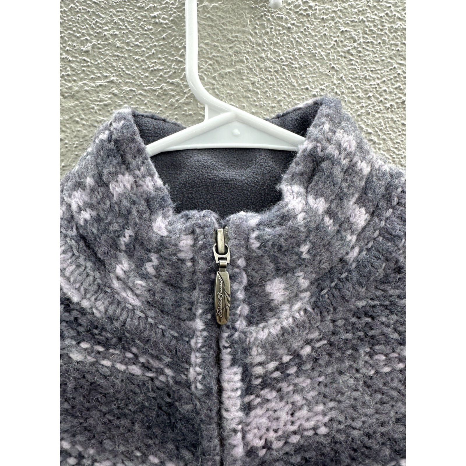 Eddie Bauer Eddie Bauer Womens Sweater Purple Wool Blend Long Sleeve Zip Up Mock Neck Cardigan Small Knit Style: Regular Size S / US 4 / IT 40 - 4 Thumbnail