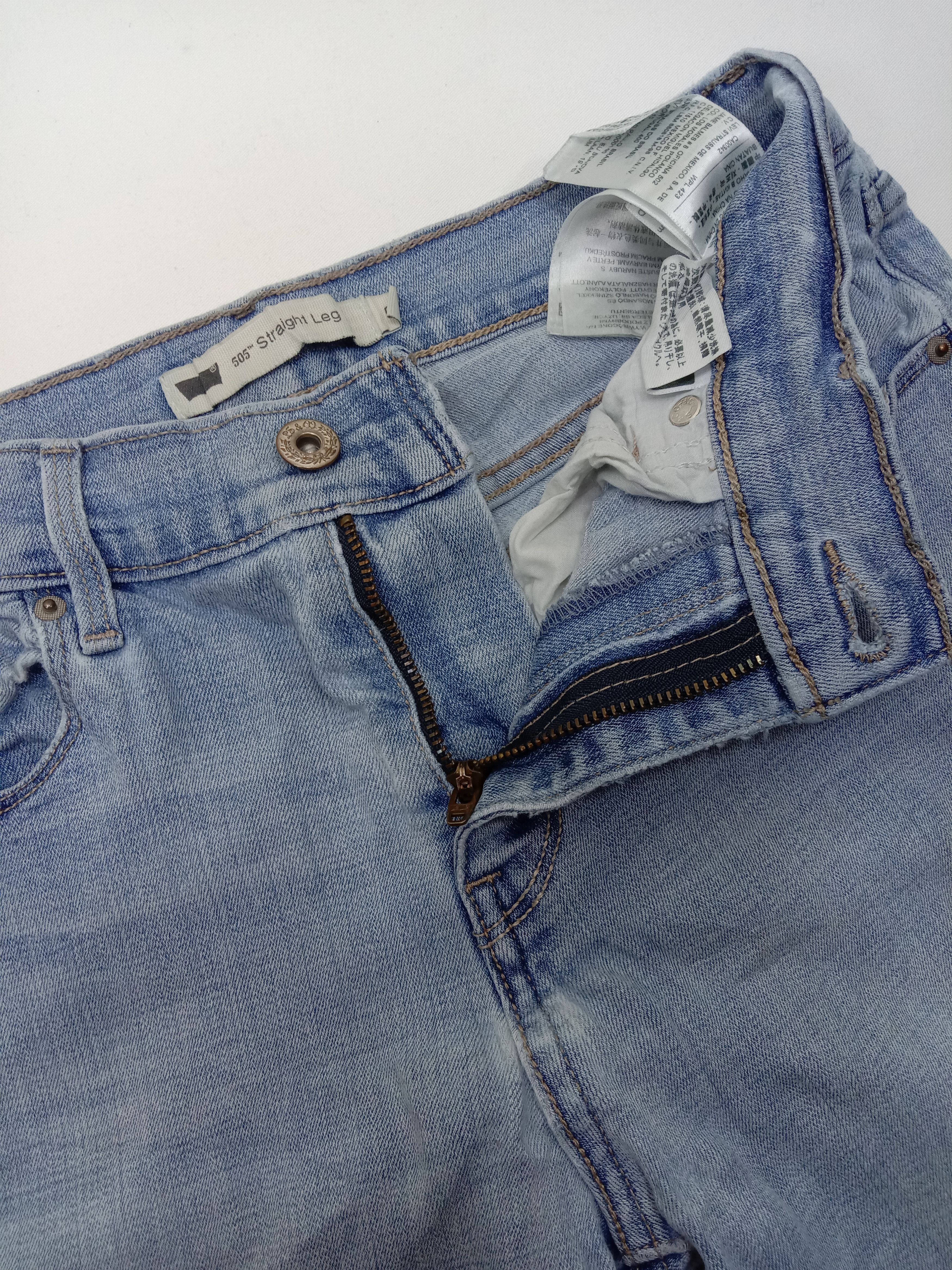 Levi's Vintage Levi's 505 Light Wash Jeans Straight Leg Denim Size 28" / US 6 / IT 42 - 9 Thumbnail