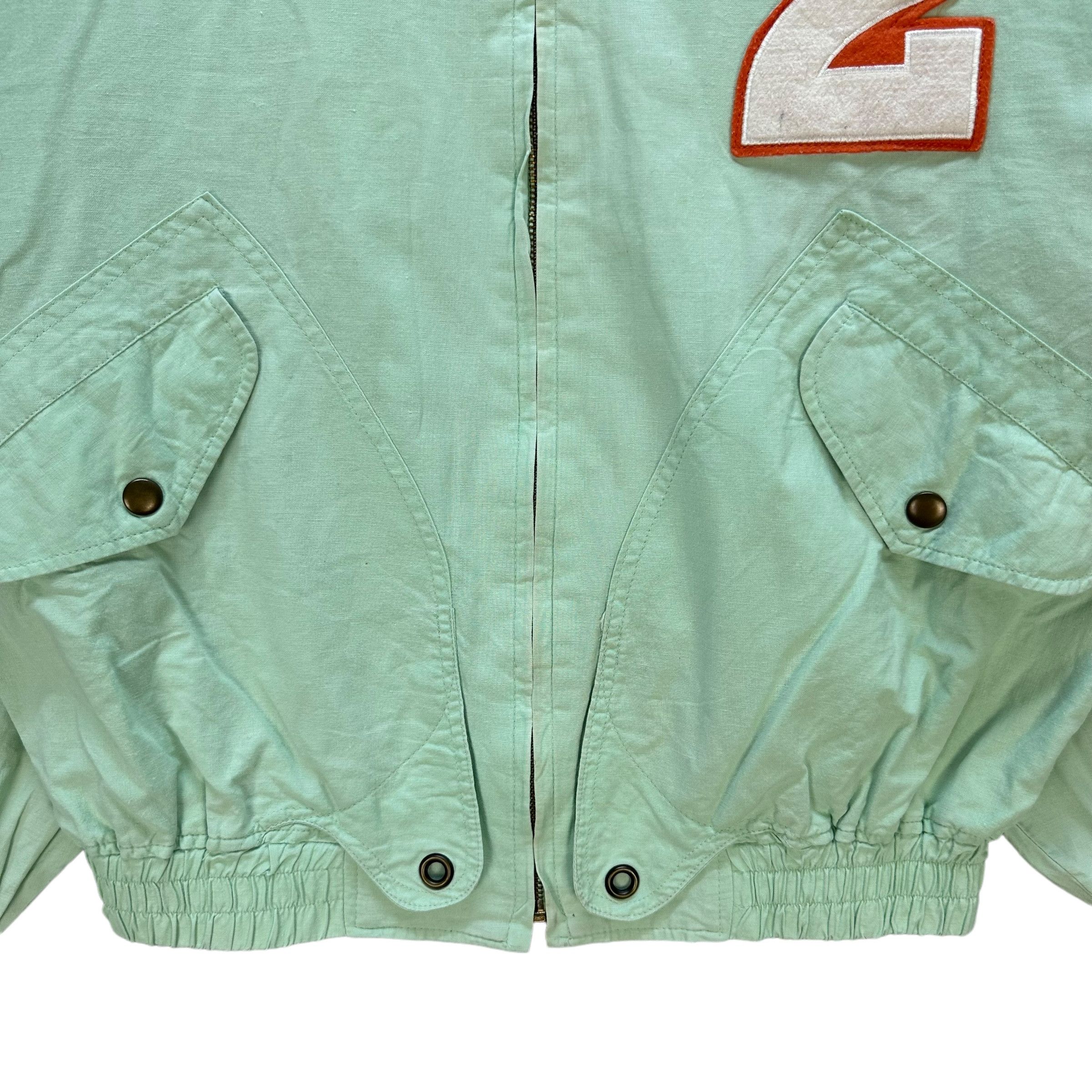 Japanese Brand BIGMEN Big Logo Mint Green Light Bomber Jacket #A39-0883 Size US L / EU 52-54 / 3 - 6 Thumbnail