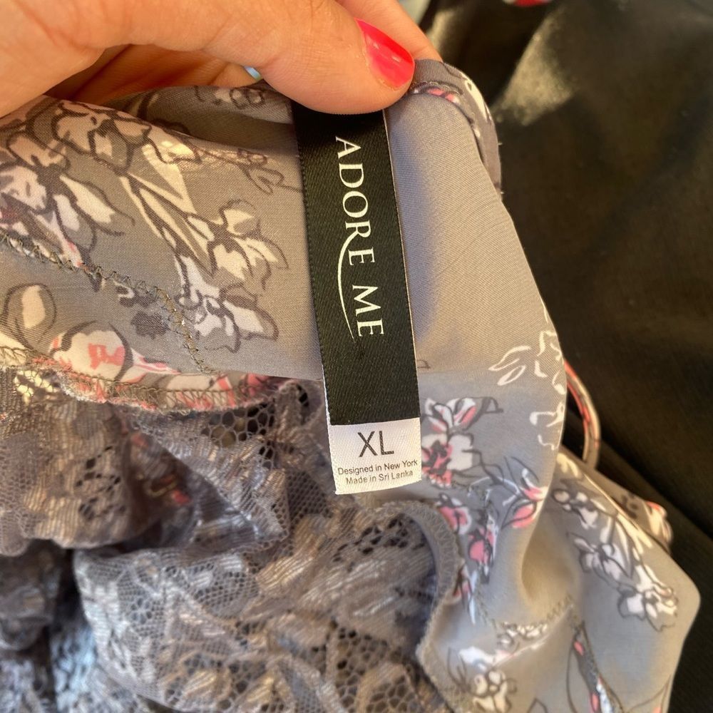 Other Adore Me Floral Lace Babydoll Camisole Top – Size XL Size XL / US 12-14 / IT 48-50 - 3 Thumbnail