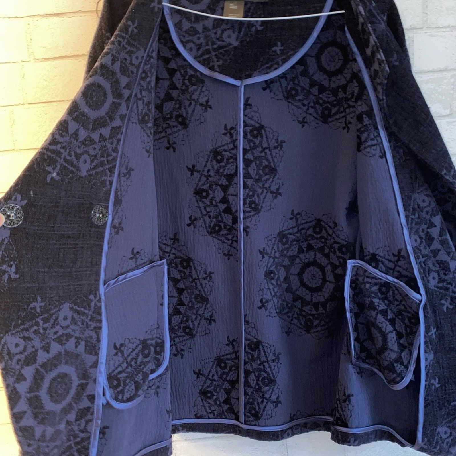 Desigual DESIGUAL $400 38 / 8 / M Purple / Black Cotton Blend Jacket Size M / US 6-8 / IT 42-44 - 13 Thumbnail