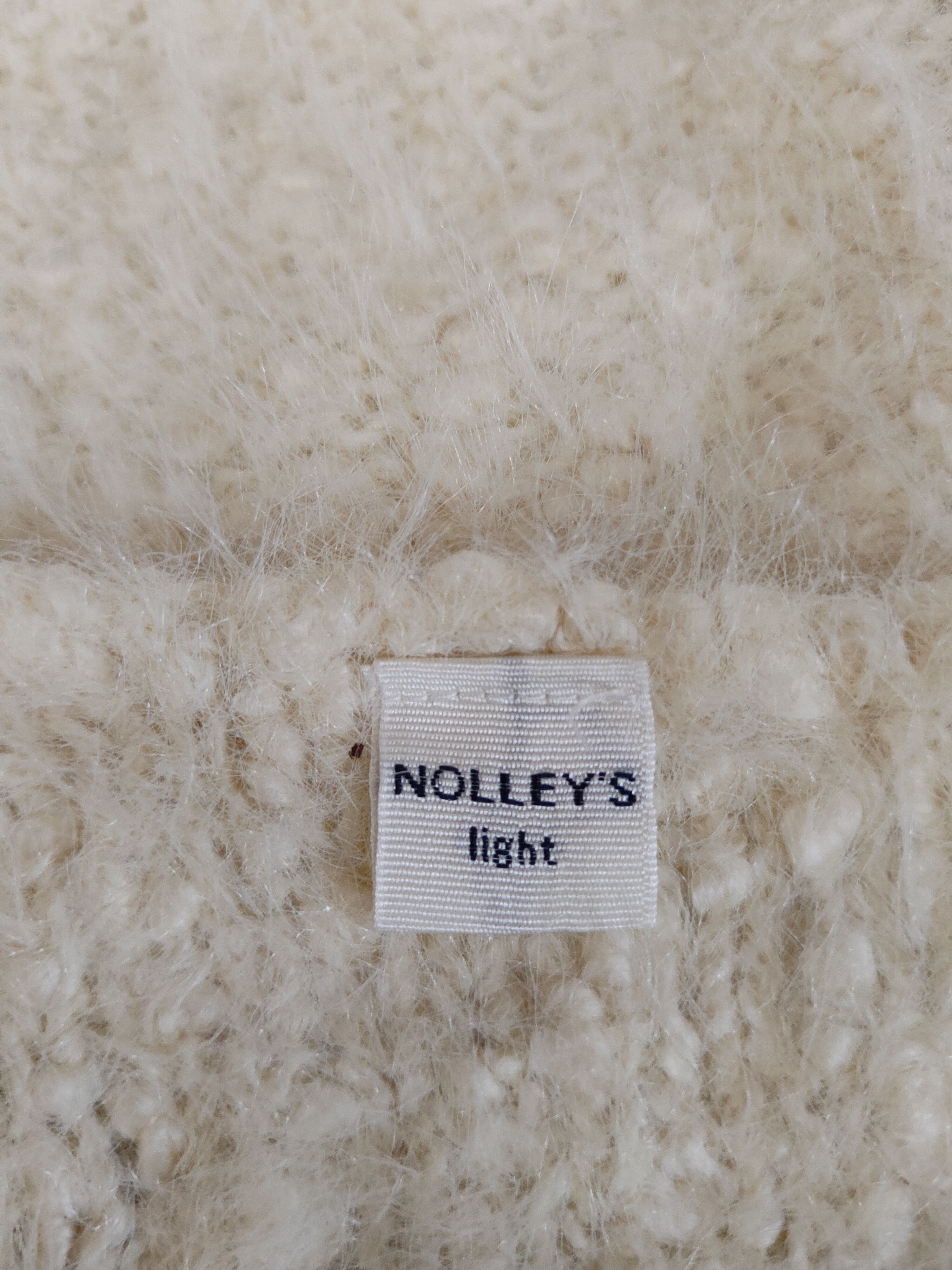 Homespun Knitwear Nolley's Light Yellow Shag Shaggy Fur Mohair Knitwear #S2157 Size S / US 4 / IT 40 - 12 Thumbnail