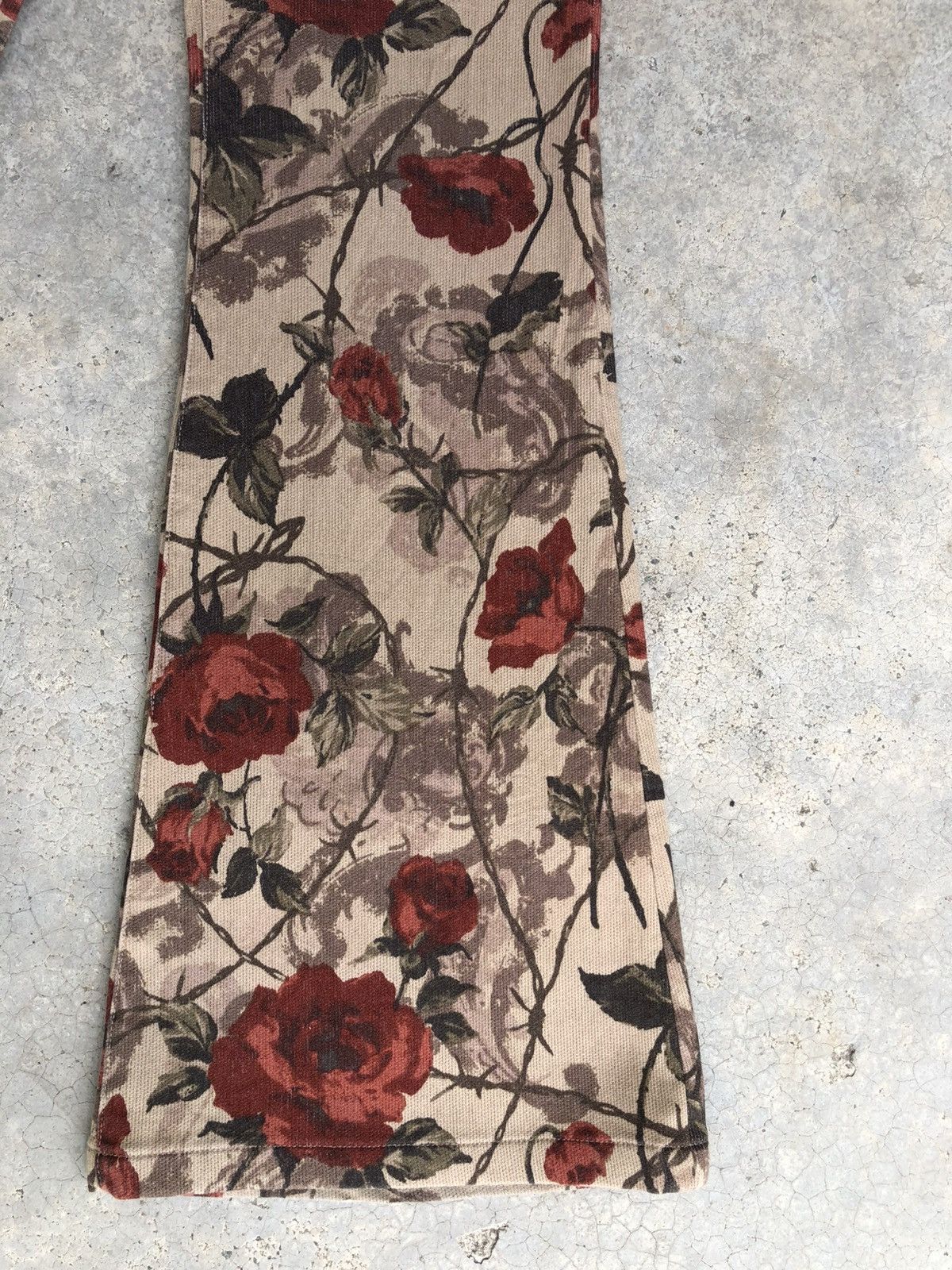 Tornado Mart Rare Tornado Mart Flared Bootcut Jeans Fullprint Flower Size US 31 - 7 Thumbnail