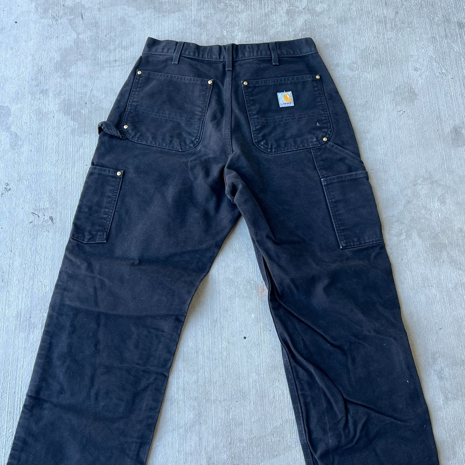Carhartt × Vintage Carhartt black double knee work wear carpenter pants Size US 31 - 6 Thumbnail