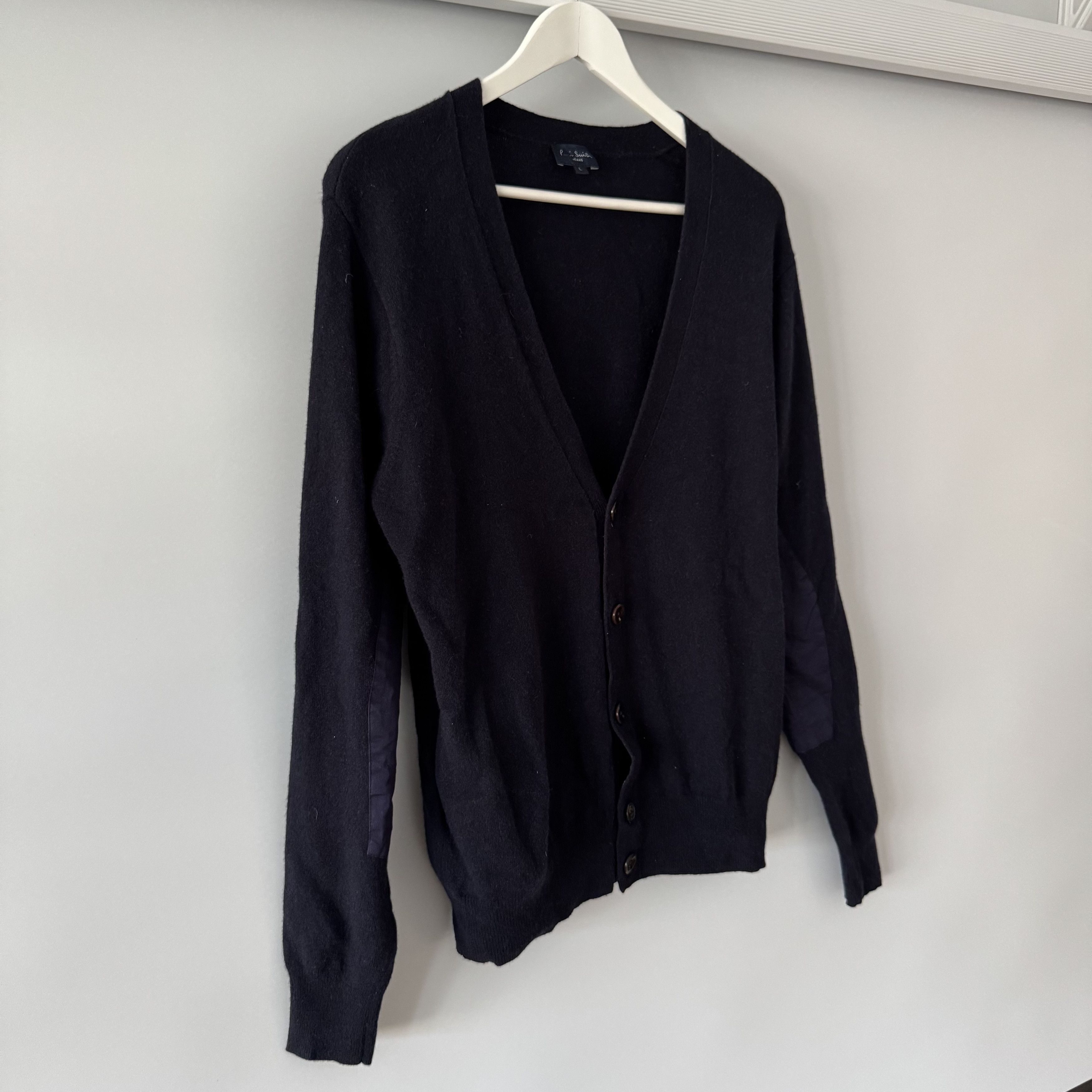 Paul Smith Men's Paul Smith Jeans Wool Button Cardigan Navy Blue Size L Size US L / EU 52-54 / 3 - 2 Thumbnail
