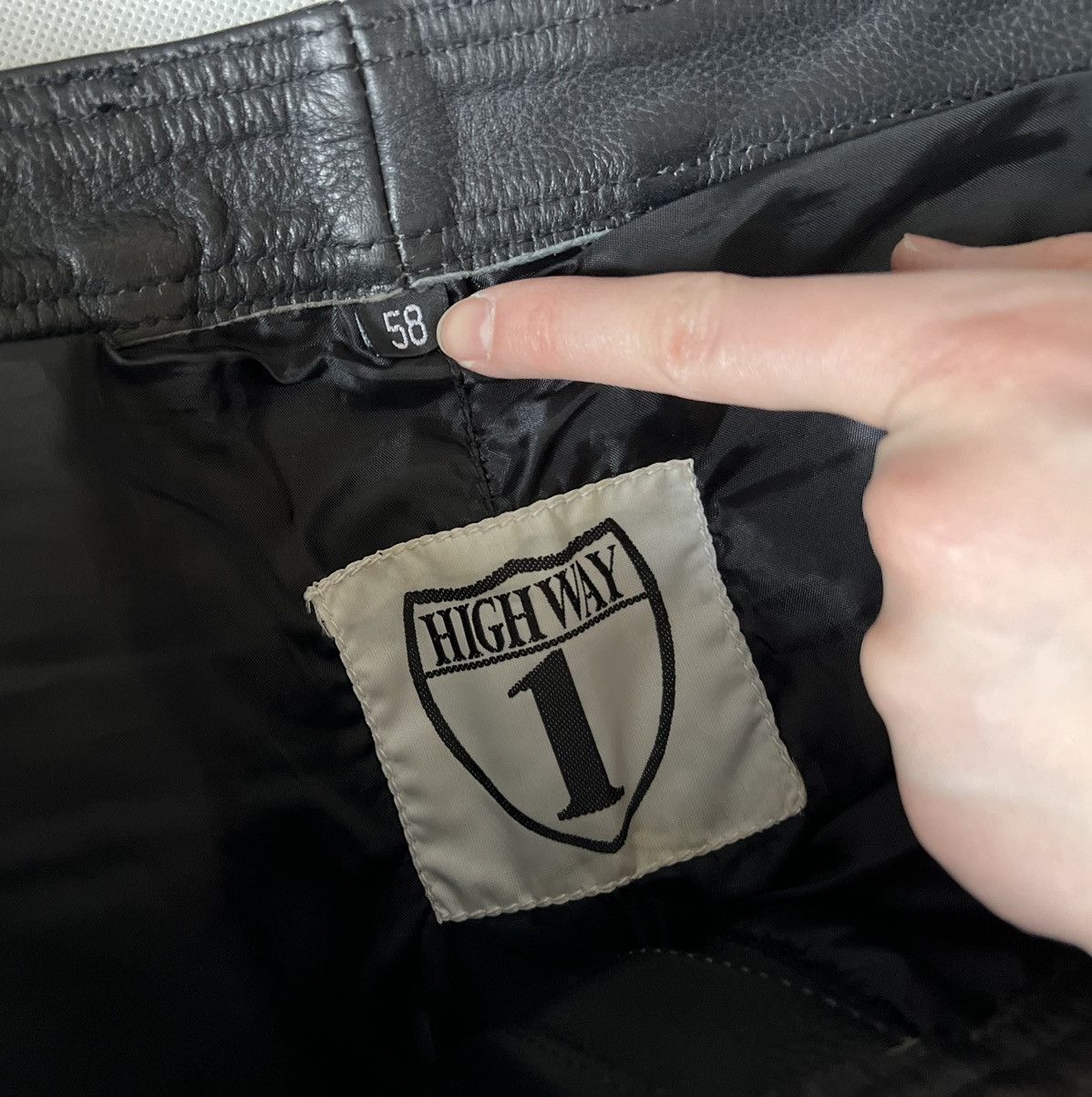 Genuine Leather × Leather × Vintage Heavy Genuine Leather Pants Highway Vintage Black Size US 36 / EU 52 - 4 Thumbnail