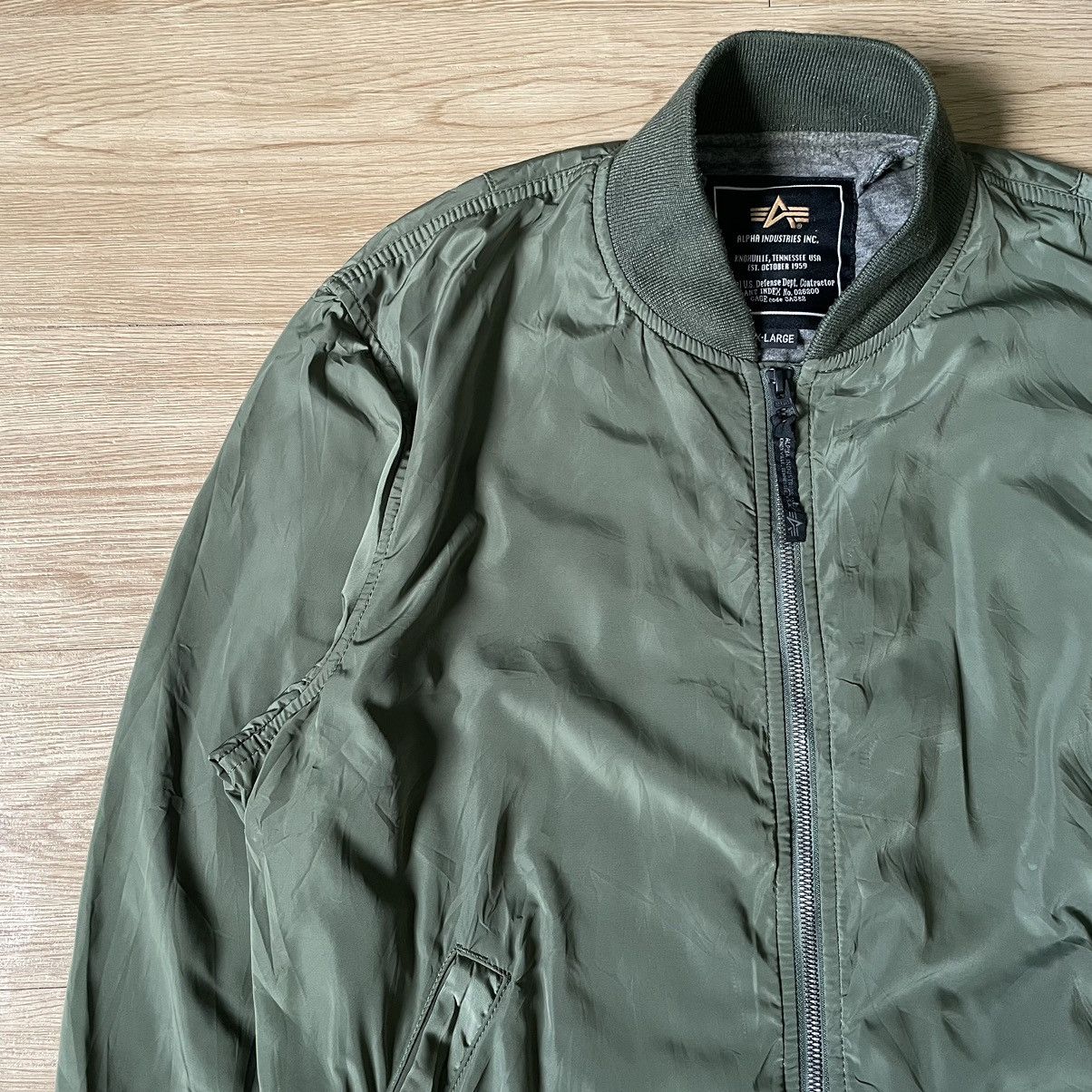 Alpha Industries Alpha Industries MA-1 Green Bomber Jacket Size Small Size US M / EU 48-50 / 2 - 9 Thumbnail