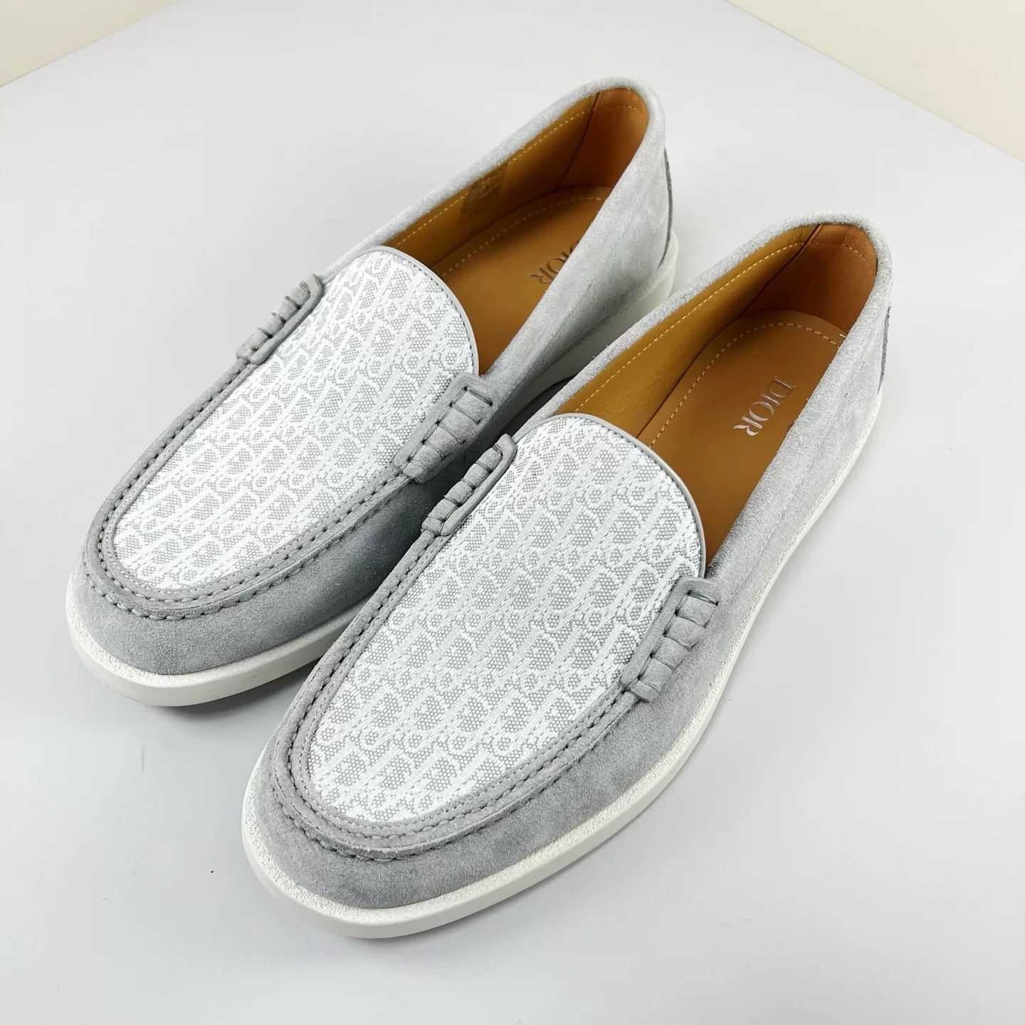 Dior gray dior granville casual loafers shoes Size US 8 / EU 41 - 1 Thumbnail