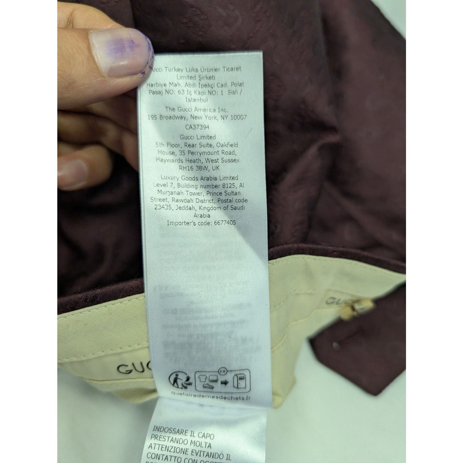 Gucci o1rshd1 Horsebit All Over Burgundy Slacks Pant in Purple Size US 30 / EU 46 - 15 Thumbnail