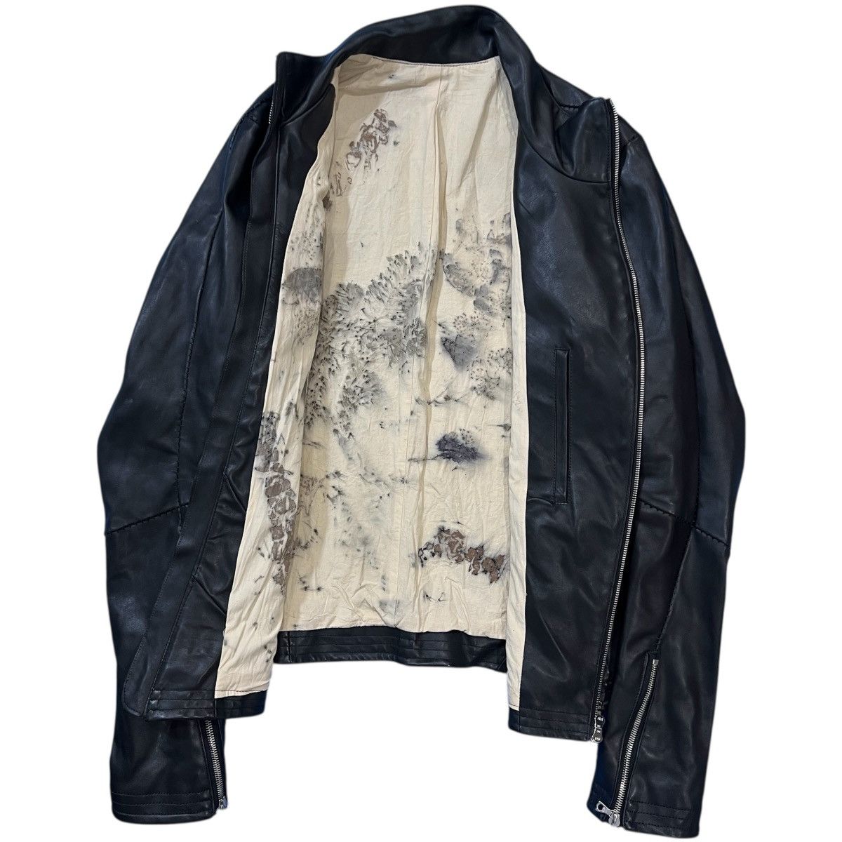Other San Horse Leather Curved-Zip Leather Single Riders Jacket Size US S / EU 44-46 / 1 - 4 Thumbnail