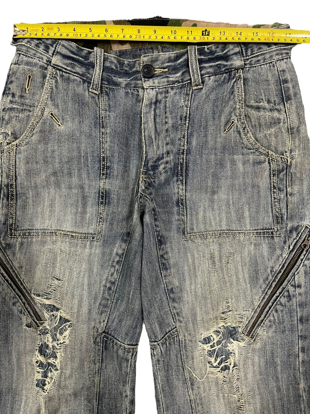 Japanese Brand Vintage Japanese Brand Distressed Avant Garde Baggy Jeans Size US 34 / EU 50 - 9 Thumbnail