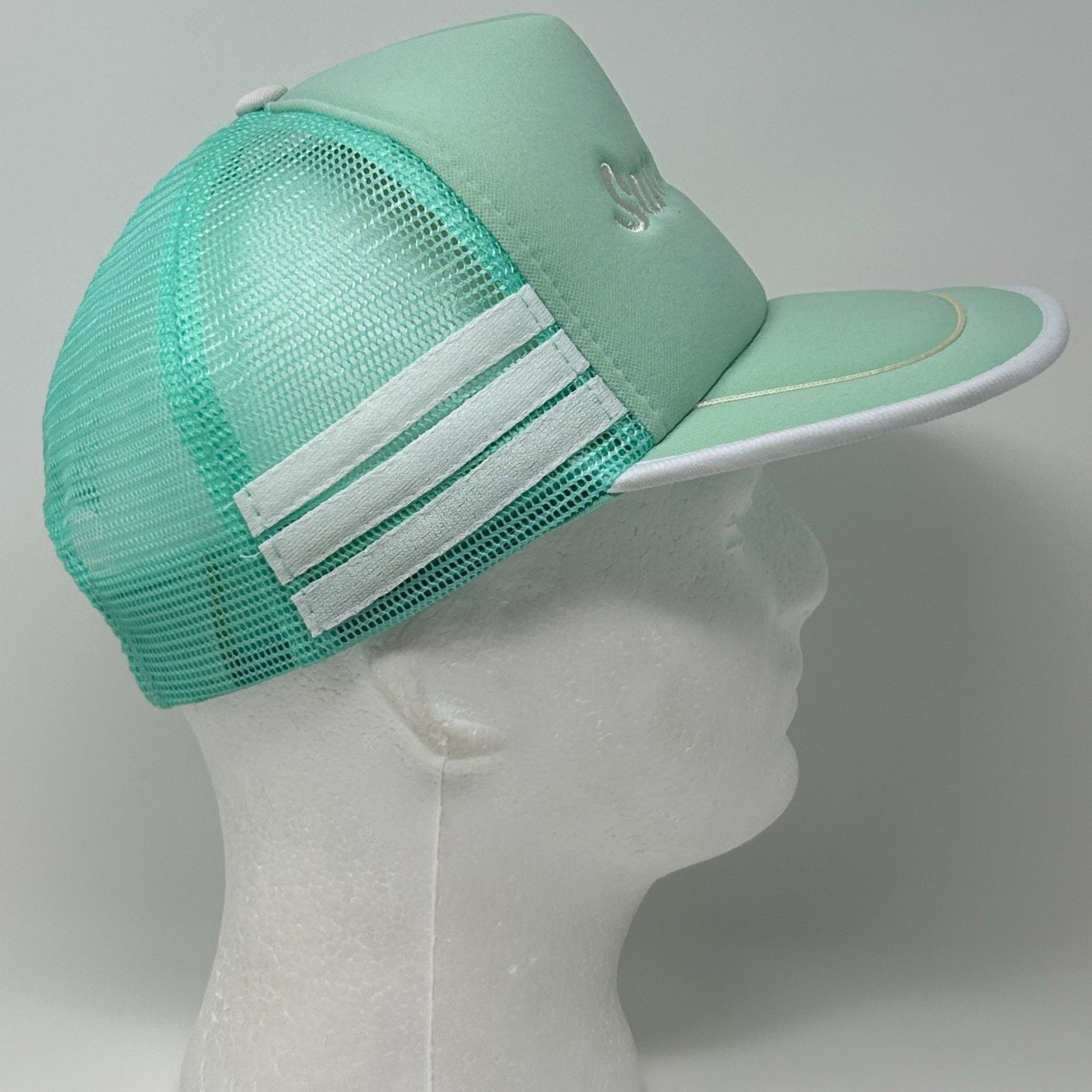 Vintage Vintage San Diego 3 Stripe Trucker Hat Cap Green 80s Size ONE SIZE - 7 Thumbnail