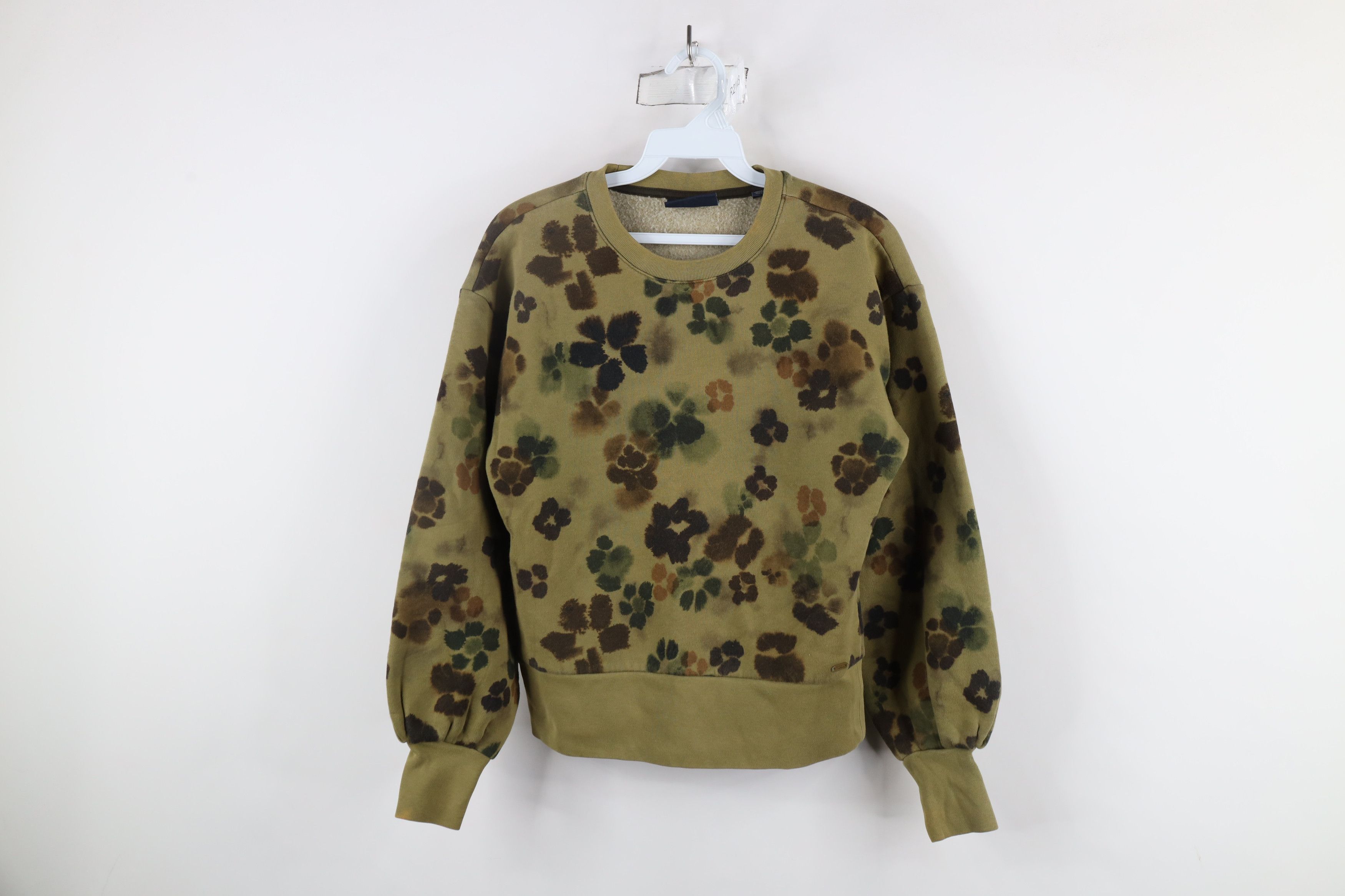 Scotch & Soda × Vintage Scotch & Soda Abstract Acid Wash Flower Crewneck Sweatshirt Size XS / US 0-2 / IT 36-38 - 1 Thumbnail