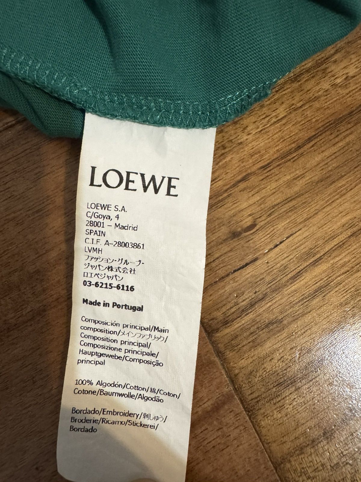 Loewe loewe anagram logo tee Size US S / EU 44-46 / 1 - 4 Thumbnail