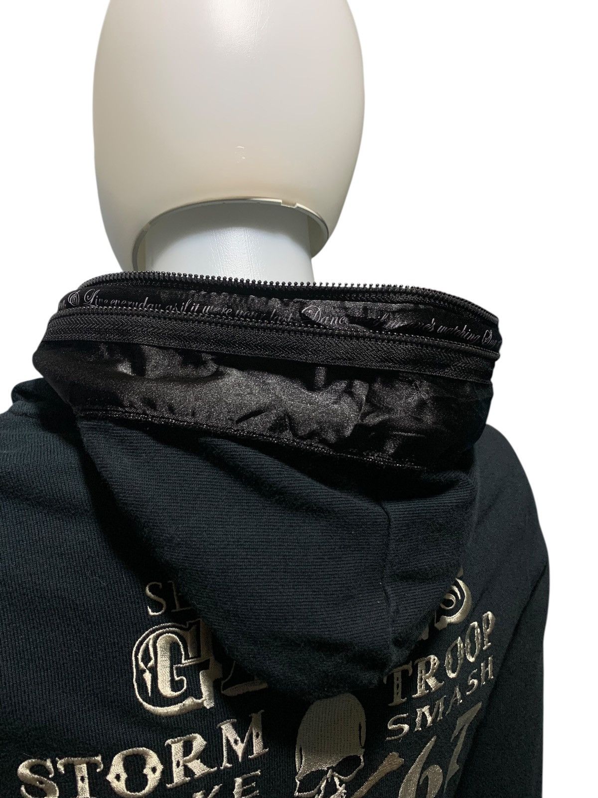 If Six Was Nine × Japanese Brand × Le Grande Bleu (L.G.B.) 1967 Collars hidden poem skull multi zip hoodie punk style Size US M / EU 48-50 / 2 - 8 Thumbnail