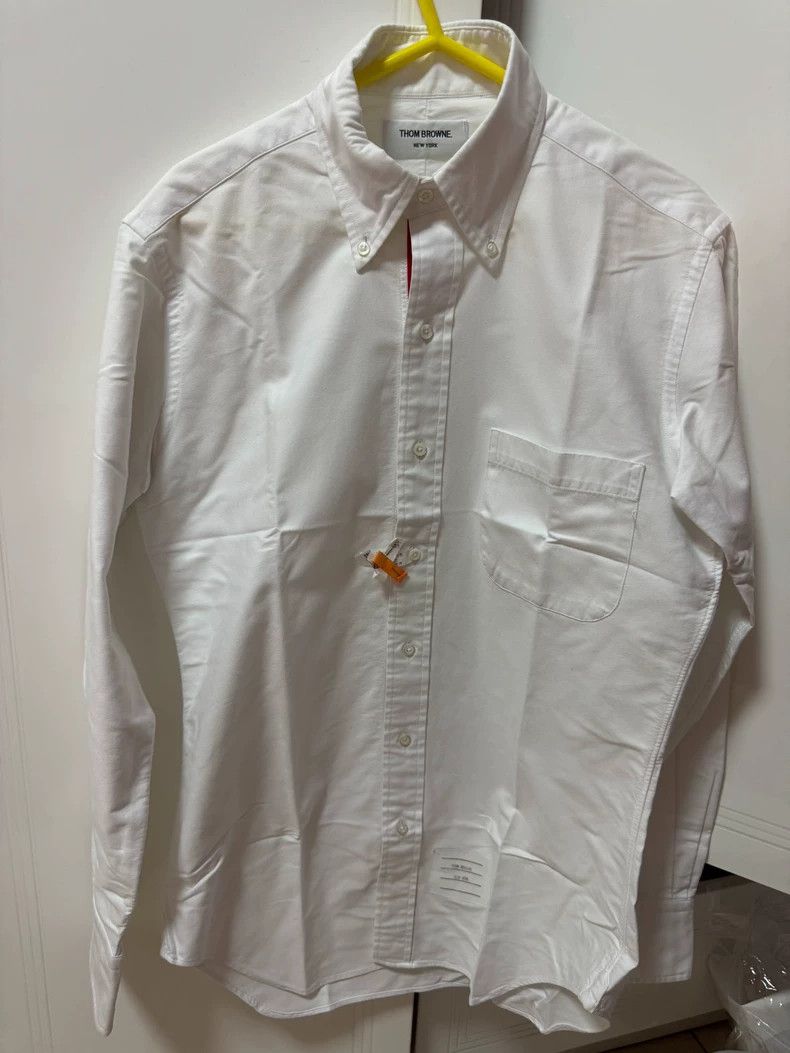 Thom Browne Thom Browne White long-sleeved shirt Size US S / EU 44-46 / 1 - 1 Thumbnail