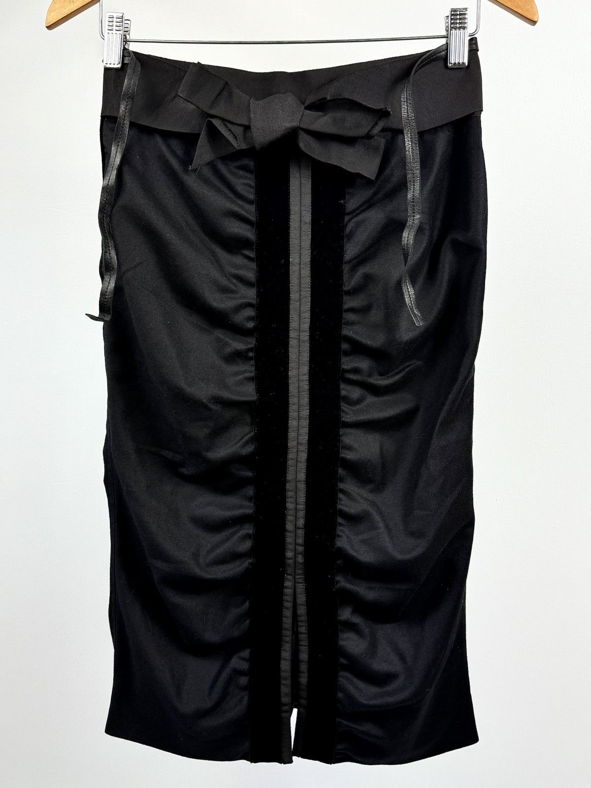 Yves Saint Laurent Yves Saint Laurent - Tom Ford - SS02 - Velvet - Ruched Skirt Size 25" / US 0 / IT 36 - 11 Thumbnail