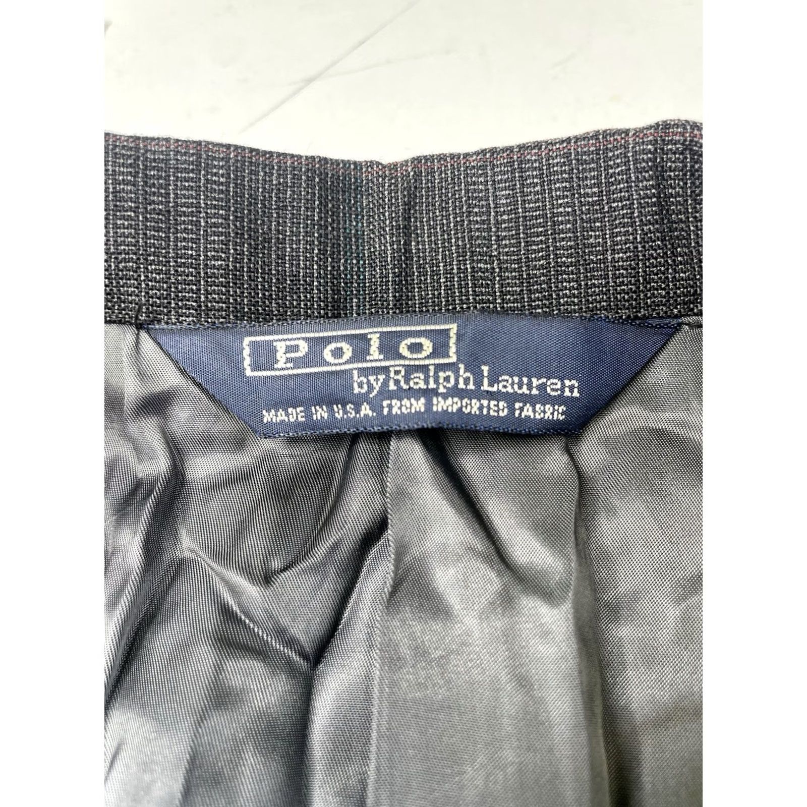Polo Ralph Lauren VINTAGE Polo Ralph Lauren Men's Plaid Sport Coat Blazer Wool Blend Blue 42 90s Size US XL / EU 56 / 4 - 3 Thumbnail