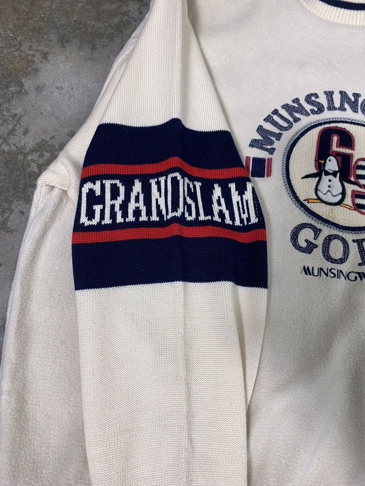 Japanese Brand A11 Vintage 80s Grandslam Musingwear Golf Sweatshirt Knit Size US L / EU 52-54 / 3 - 8 Thumbnail