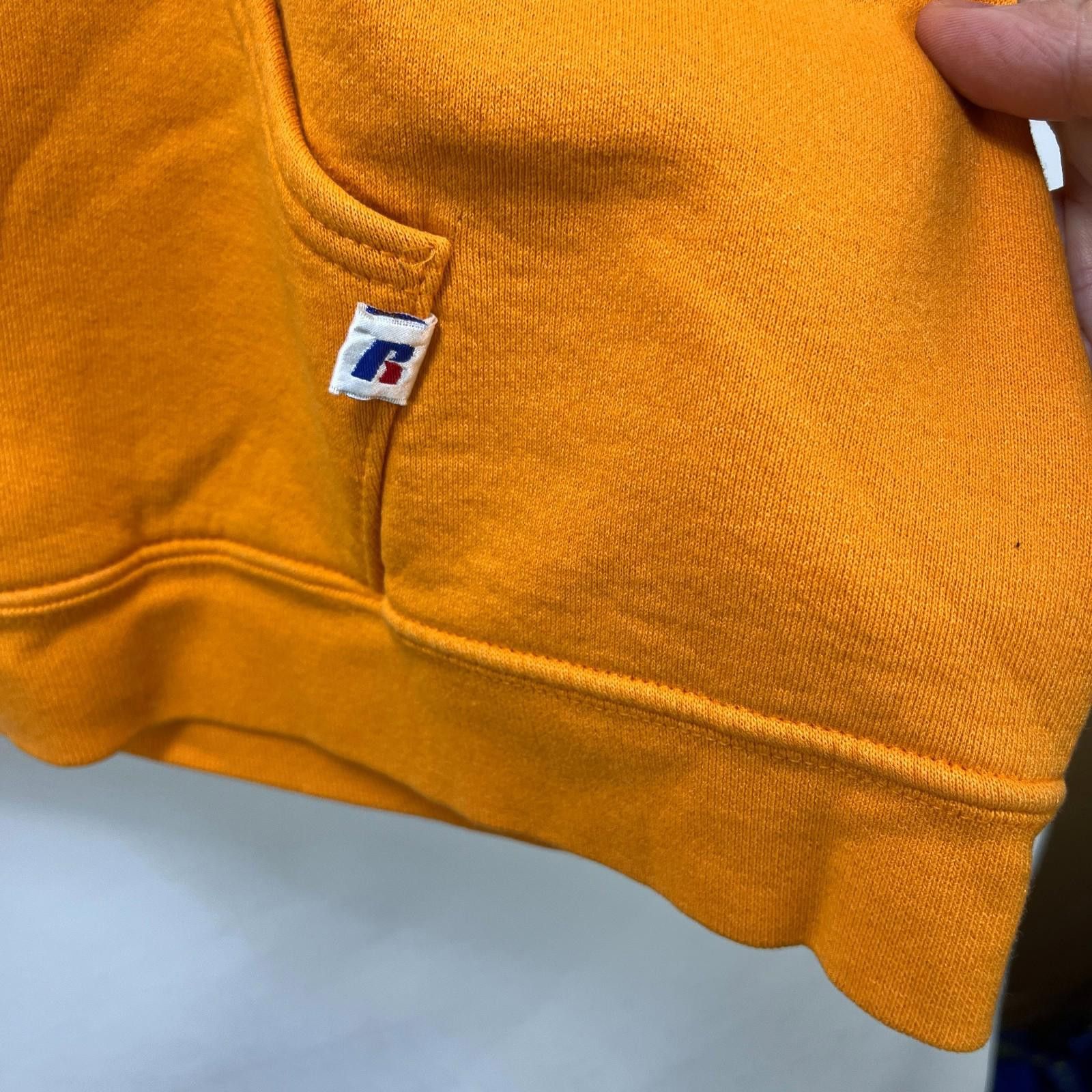 Russell Athletic Vintage Russell Athletic Blank Orange Hoodie XL Y2K Size US XL / EU 56 / 4 - 2 Thumbnail