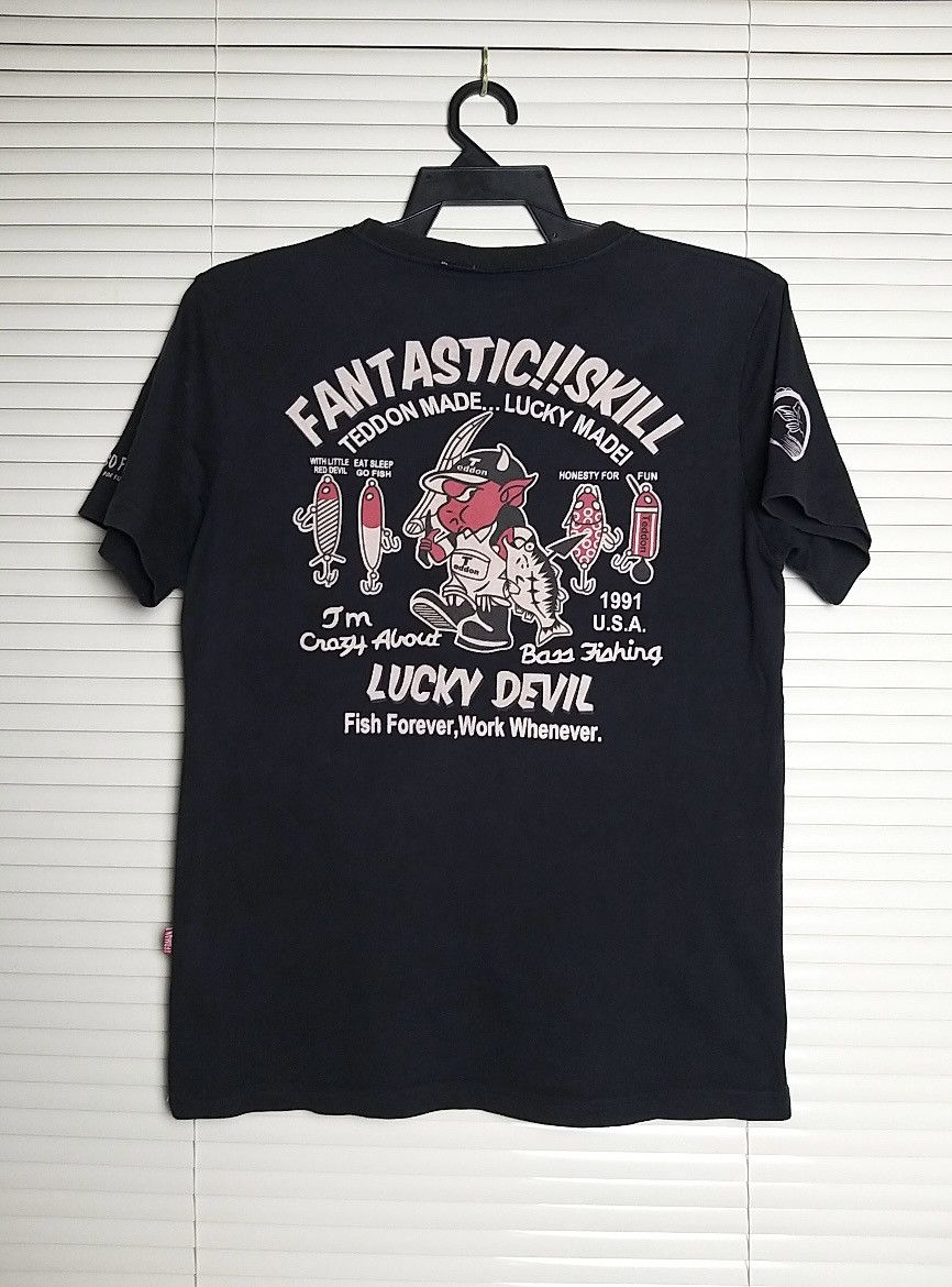 Toyo Enterprises TEDMAN COMPANY RED DEVIL FISHING"FISH FOREVER"T SHIRT Size US M / EU 48-50 / 2 - 2 Thumbnail