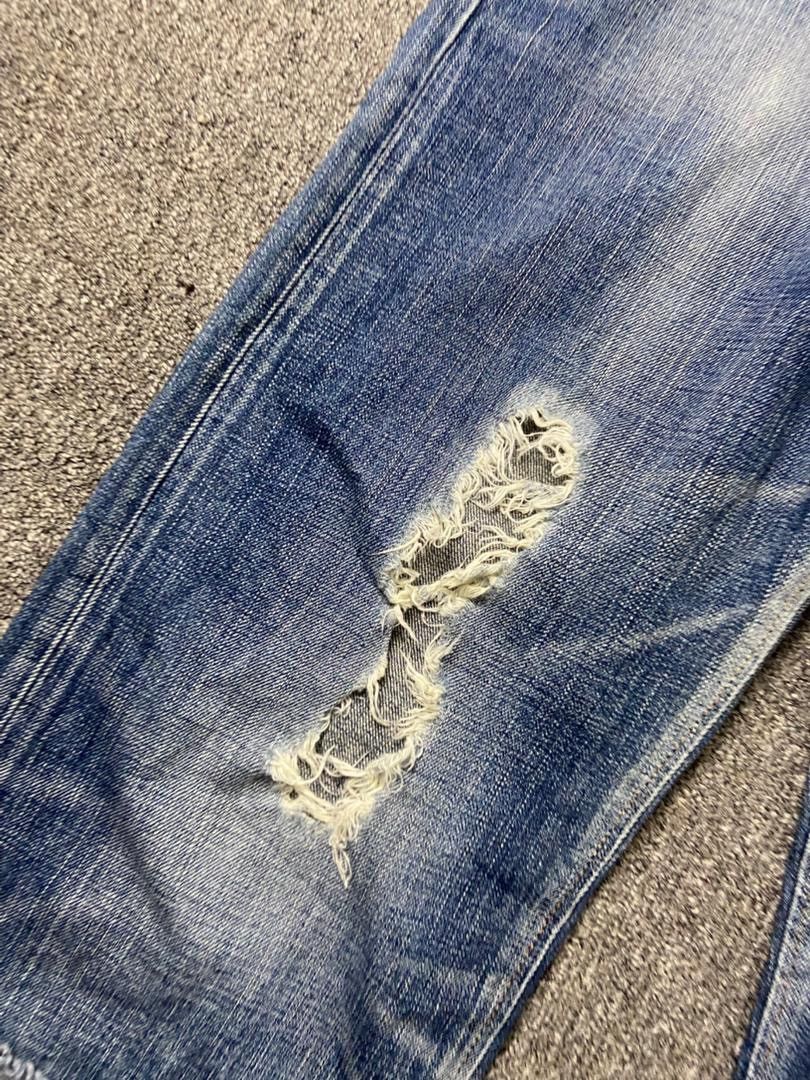 Edwin Edwin Distressed Ripped Crop Jeans (197) Size US 34 / EU 50 - 10 Thumbnail