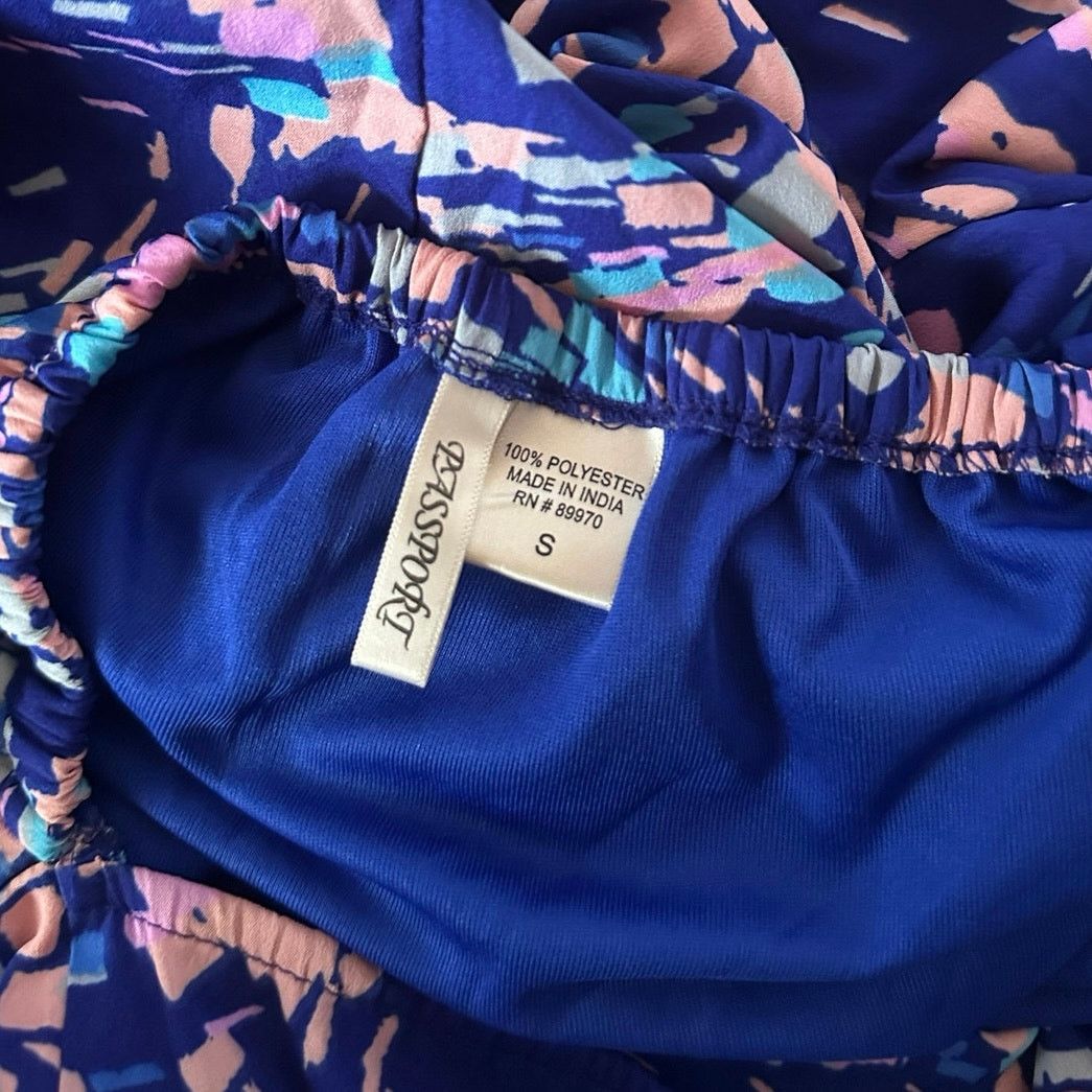 Passport passport blue pink short sleeve mini dress Size S / US 4 / IT 40 - 4 Thumbnail