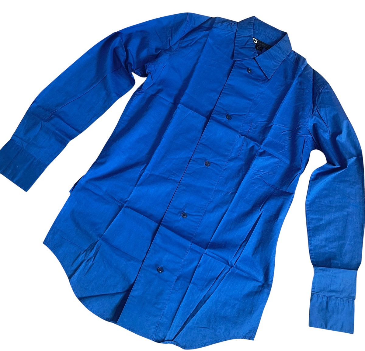 Yohji Yamamoto Yohji yamamoto y-3 classic blue button up shirt Size US S / EU 44-46 / 1 - 2 Thumbnail
