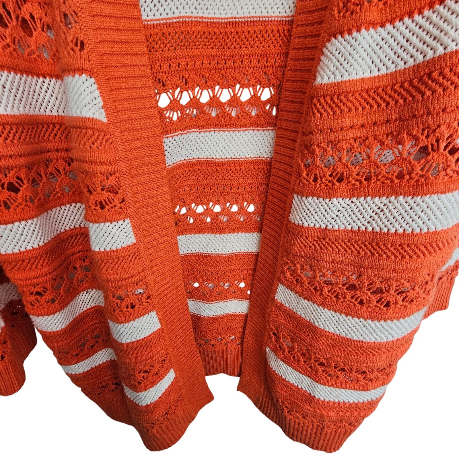 Anthropologie Maeve Anthropologie Women Wool Striped Knit Cardigan Sweater Size S / US 4 / IT 40 - 4 Thumbnail