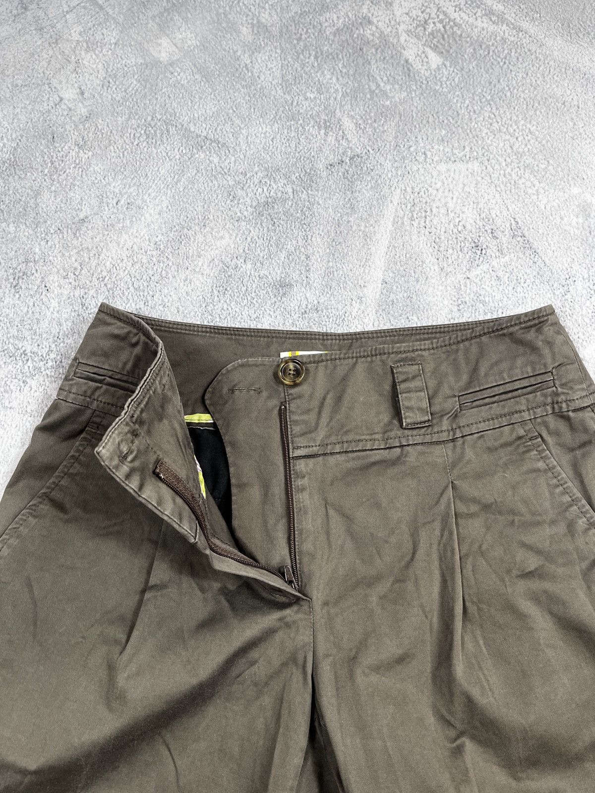 Weekend Max Mara Vintage Y2K Max Mara Weekend wide washed classic trousers Size 28" / US 6 / IT 42 - 9 Thumbnail