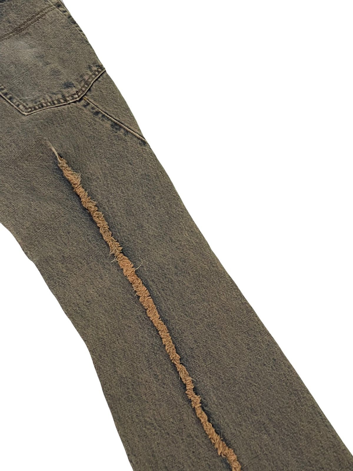 Andrew Mackenzie Flare Jeans Andrew Mckenzie Faded Distress Mud Wash 8🟦2 Size US 30 / EU 46 - 7 Thumbnail
