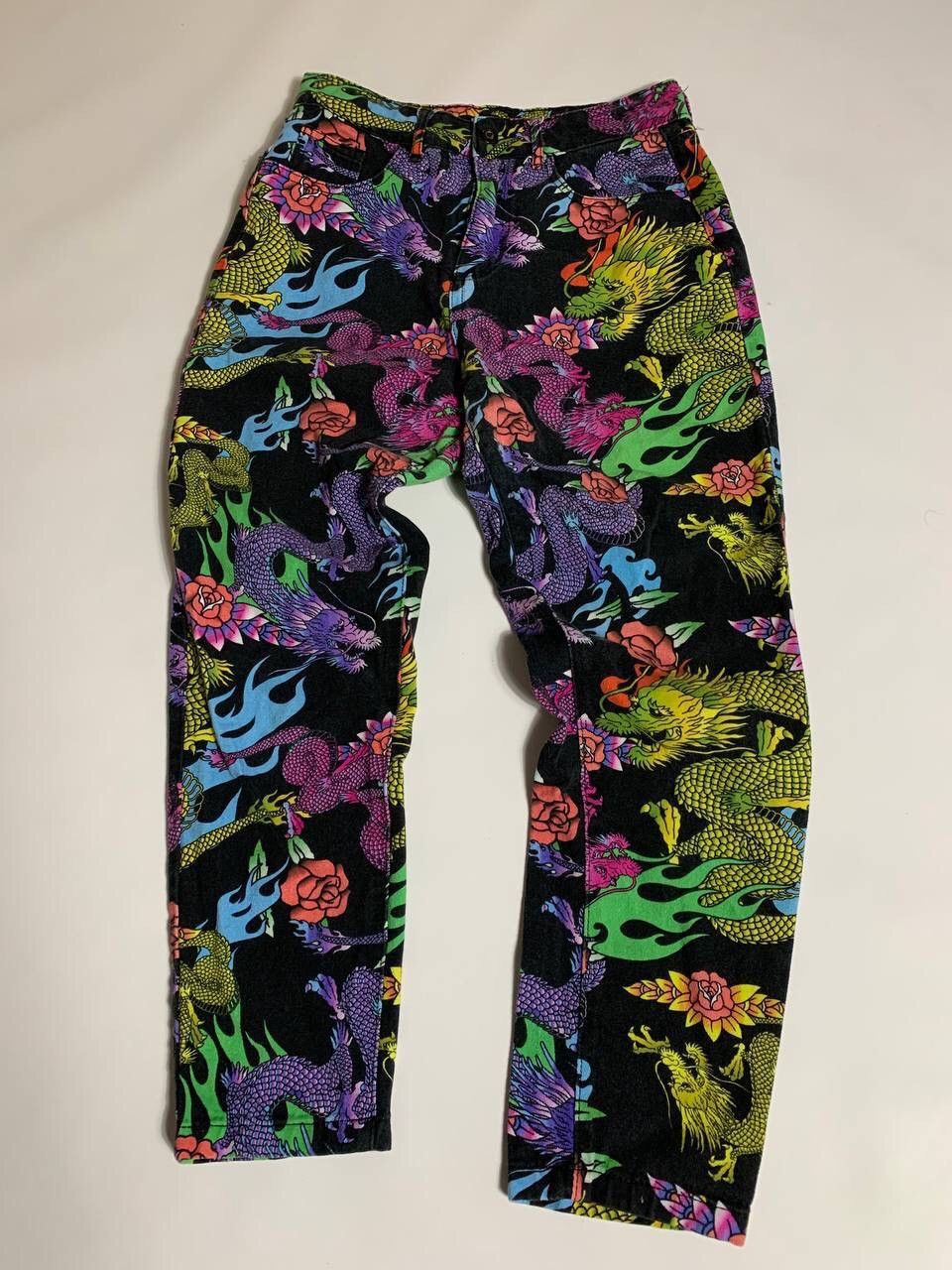 Jaded London Crazy Y2K Jaded London Dragons Pants Size 28" / US 6 / IT 42 - 2 Thumbnail
