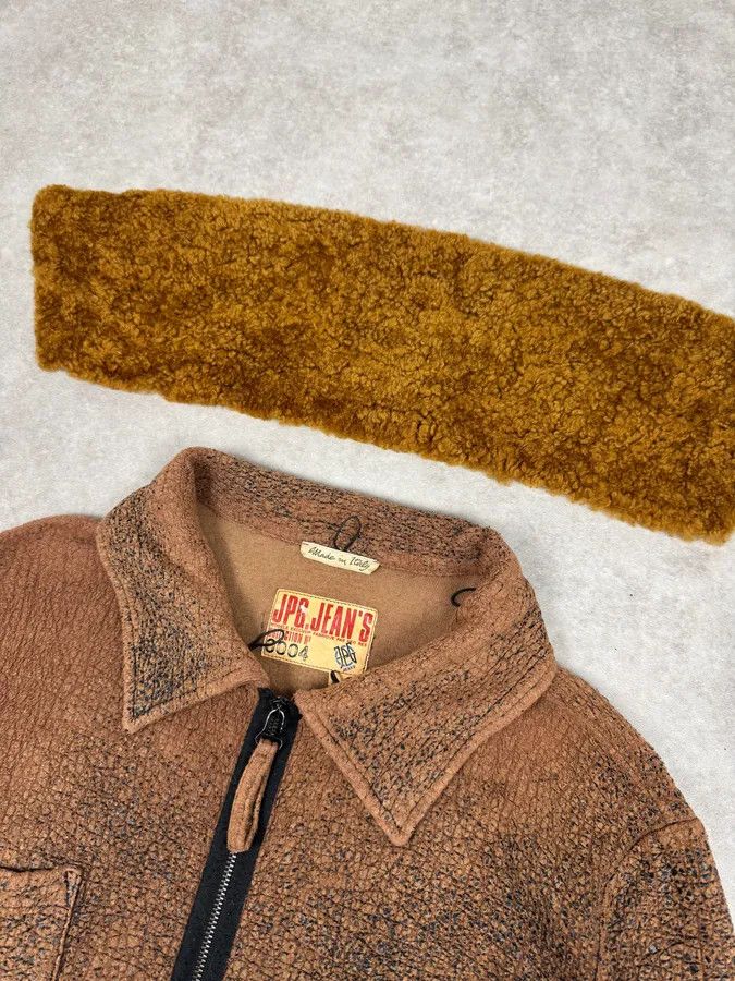Jean Paul Gaultier 2000s Jean Paul Gaultier Brown Aged Raw Cotton Jacket Size M / US 6-8 / IT 42-44 - 10 Thumbnail