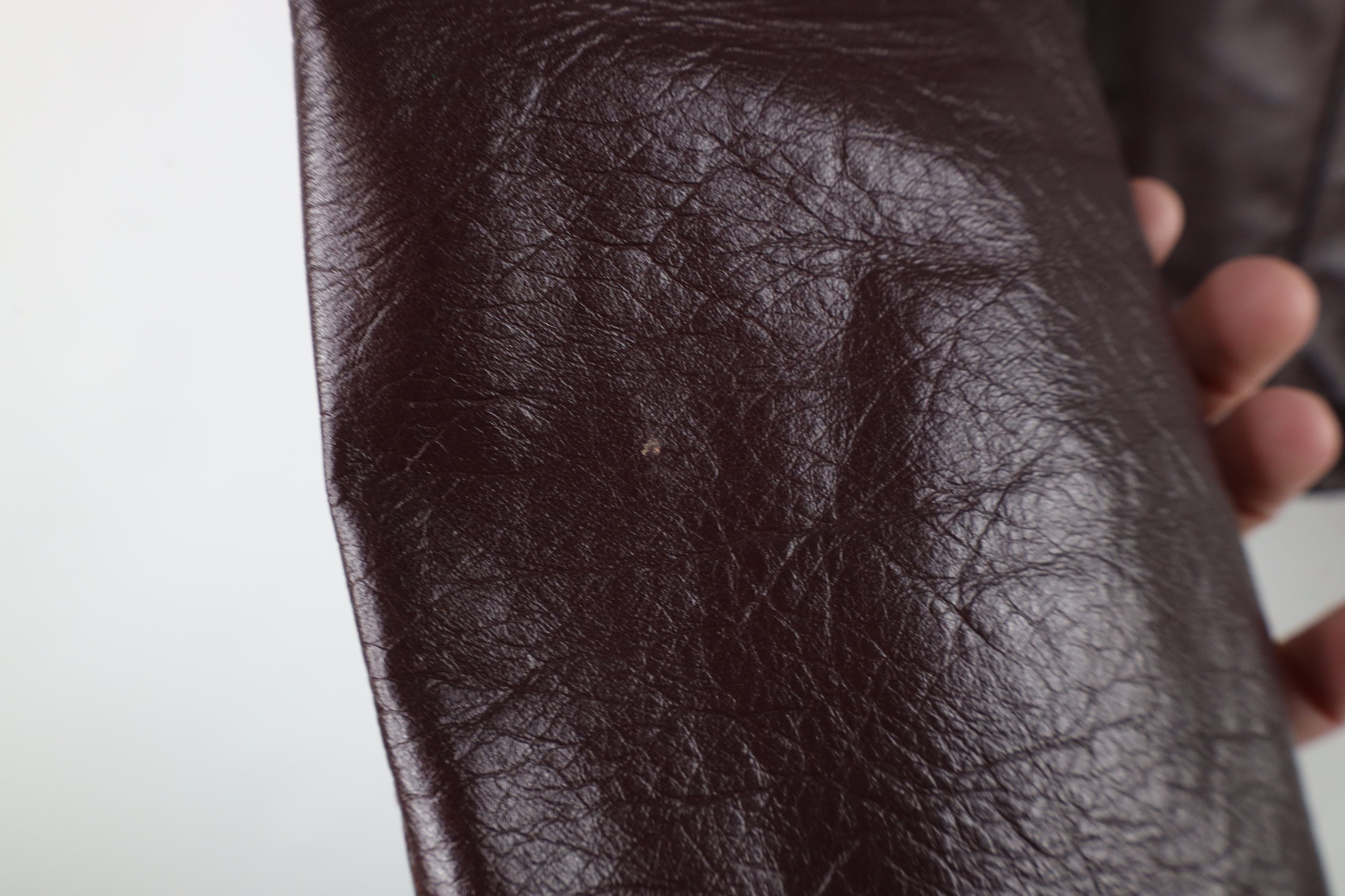 Vintage Vintage 80s 90s Streetwear Buckle Leather Jacket Oxblood Size L / US 10 / IT 46 - 6 Thumbnail