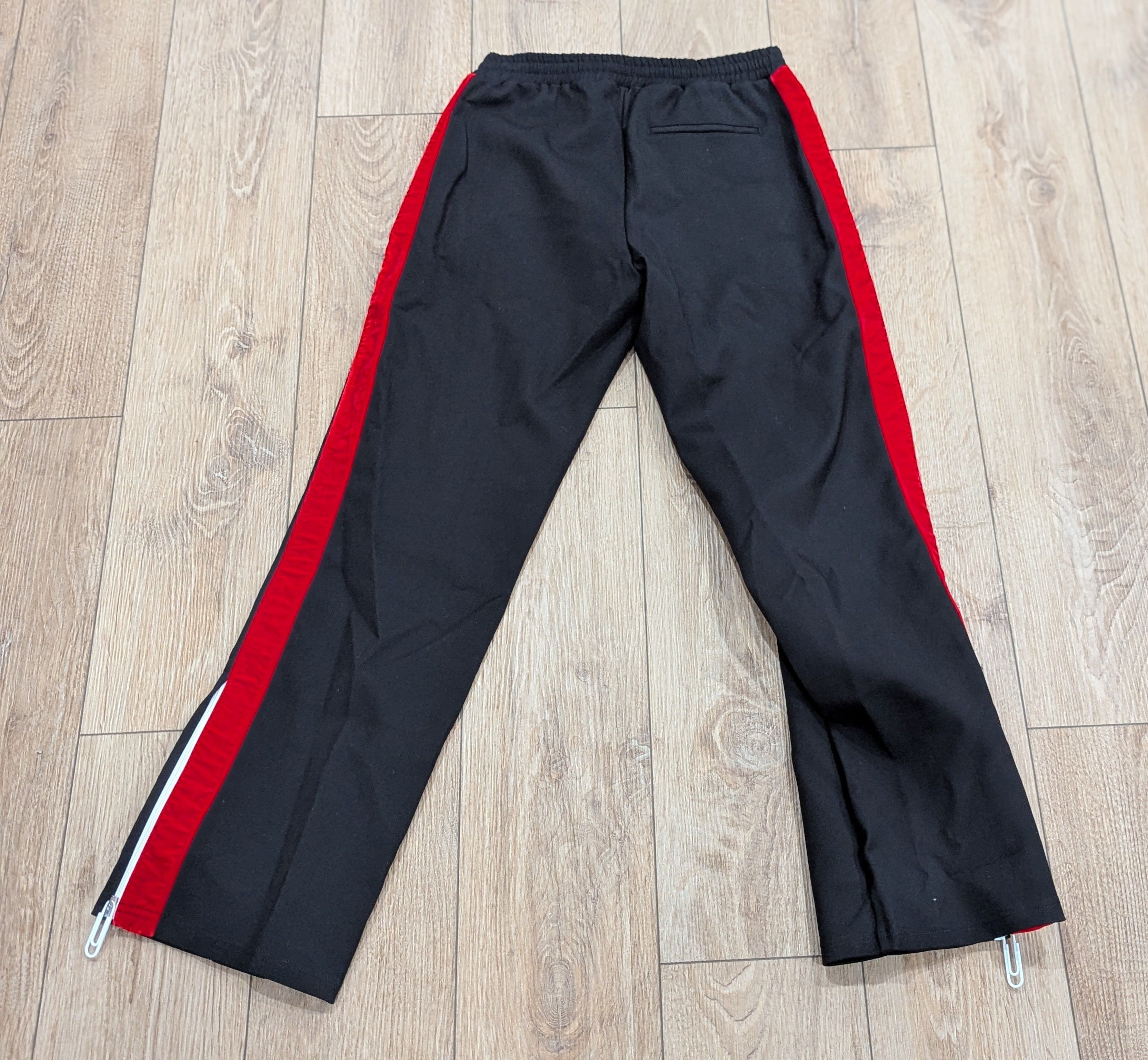 Off-White Off-White Side Taped Pintuck Pants Black/Red Small Size US 30 / EU 46 - 4 Thumbnail