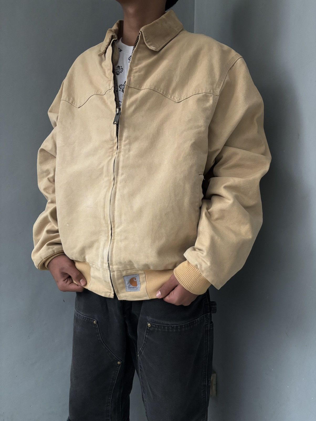 Carhartt vintage carhartt 90's santa fe J14 wet size L Size US L / EU 52-54 / 3 - 2 Thumbnail