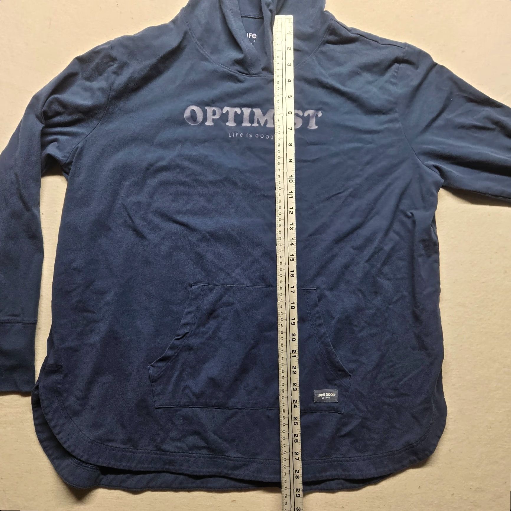 Life is Good VINTAGE Life is Good Hoodie Women M Blue Crusher 4 Way Stretch Logo Hoodie Nature Outdoor Optimist Womens Size M / US 6-8 / IT 42-44 - 6 Thumbnail