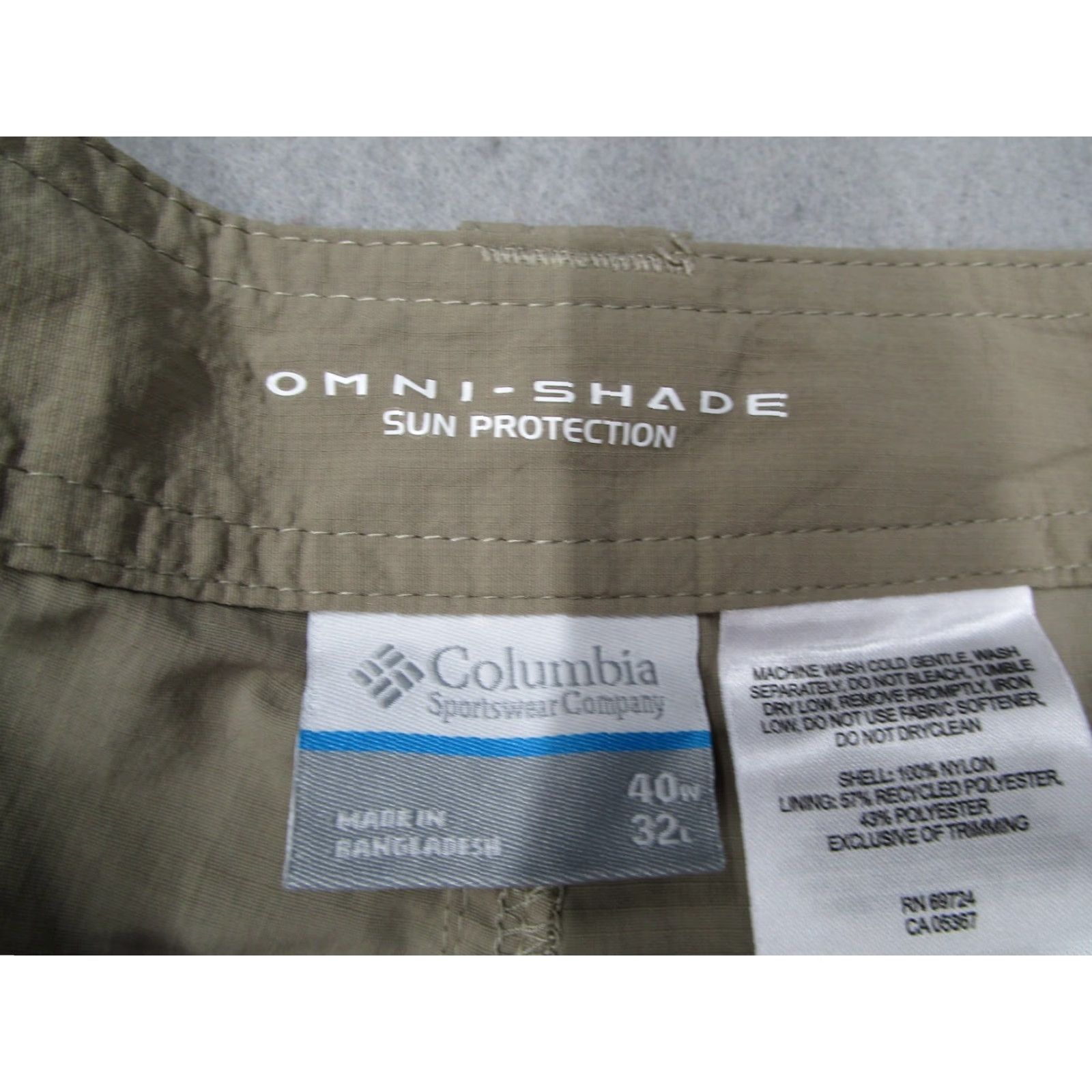Vintage VINTAGE Columbia Pants Mens 40 Beige Convertible Nylon Cargo Classic Work Utility Outdoor 2010s Mens Size US 40 / EU 56 - 3 Thumbnail